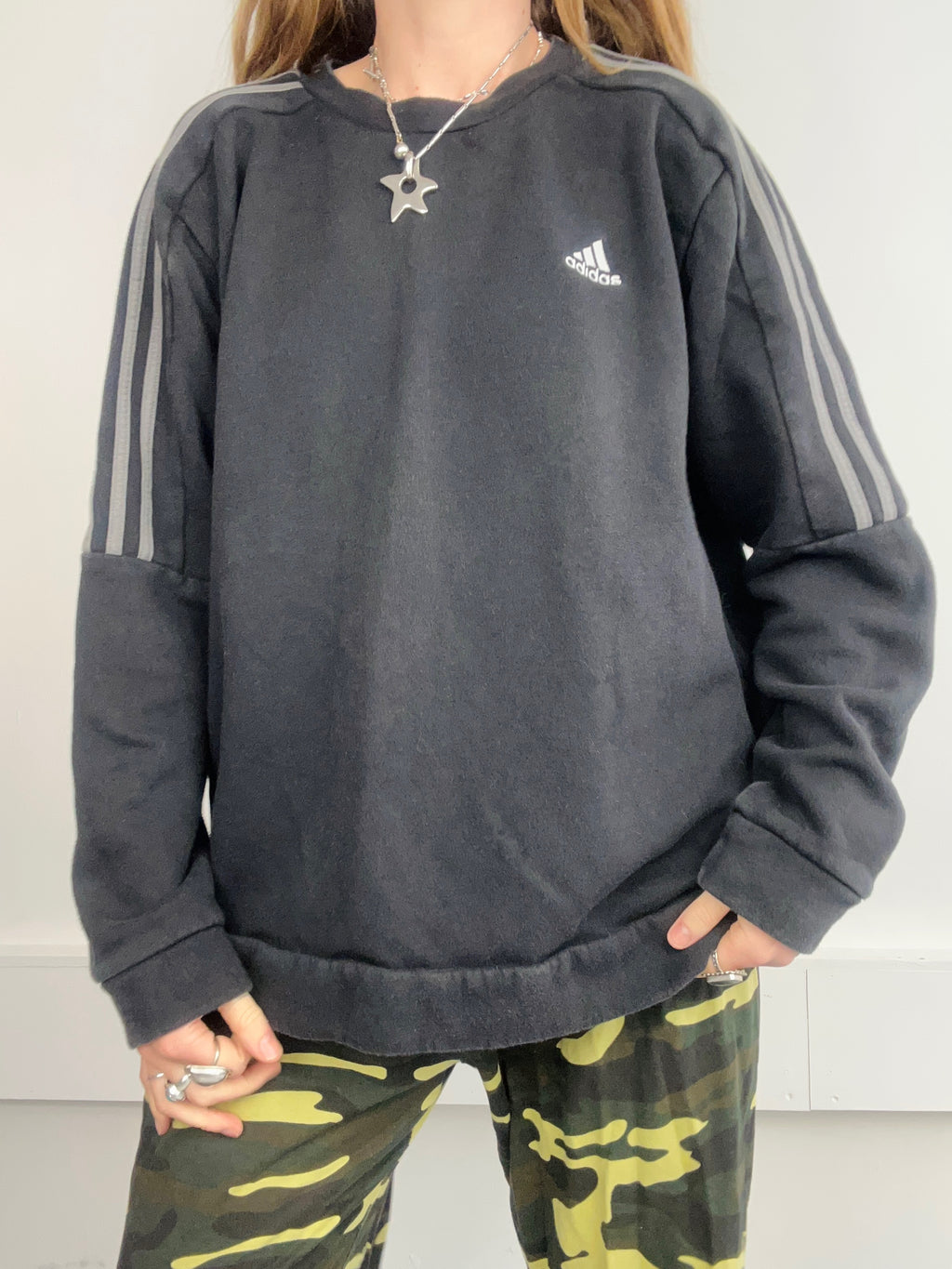 Adidas Black Sweater Size L