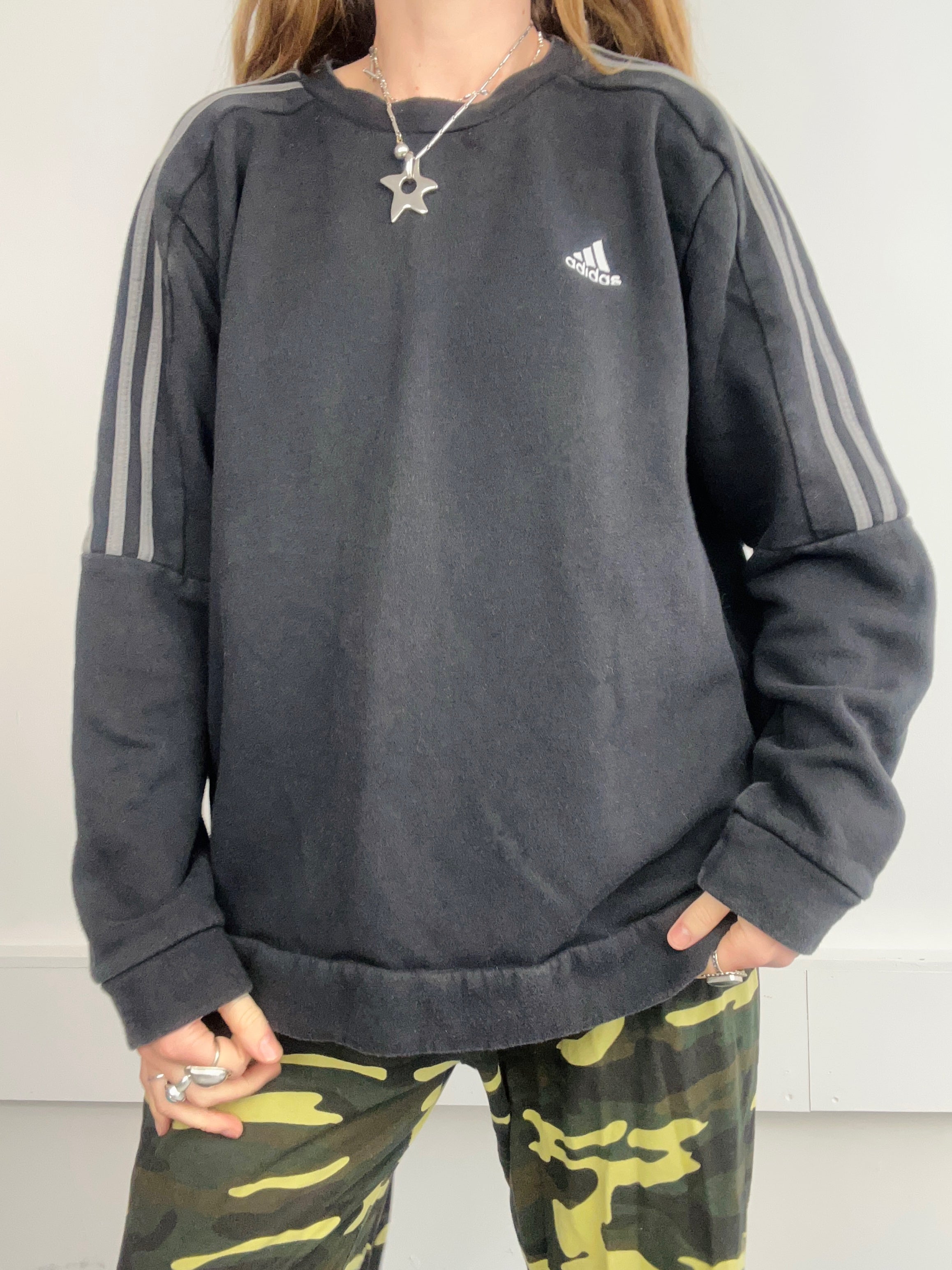 Adidas Black Sweater Size L
