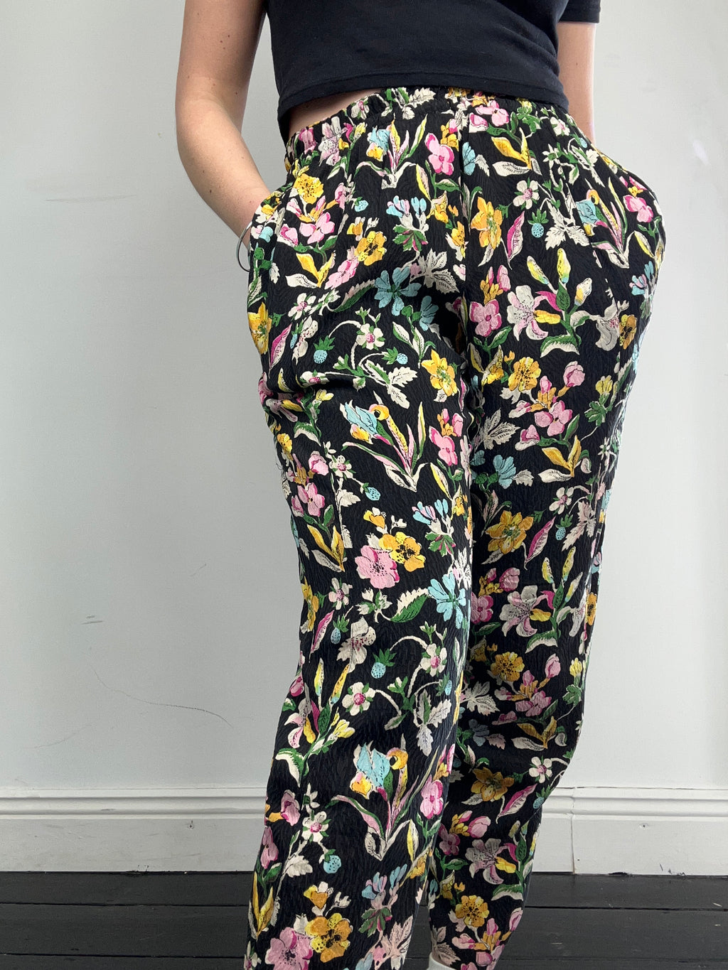 Floral 90's Pants Size 10