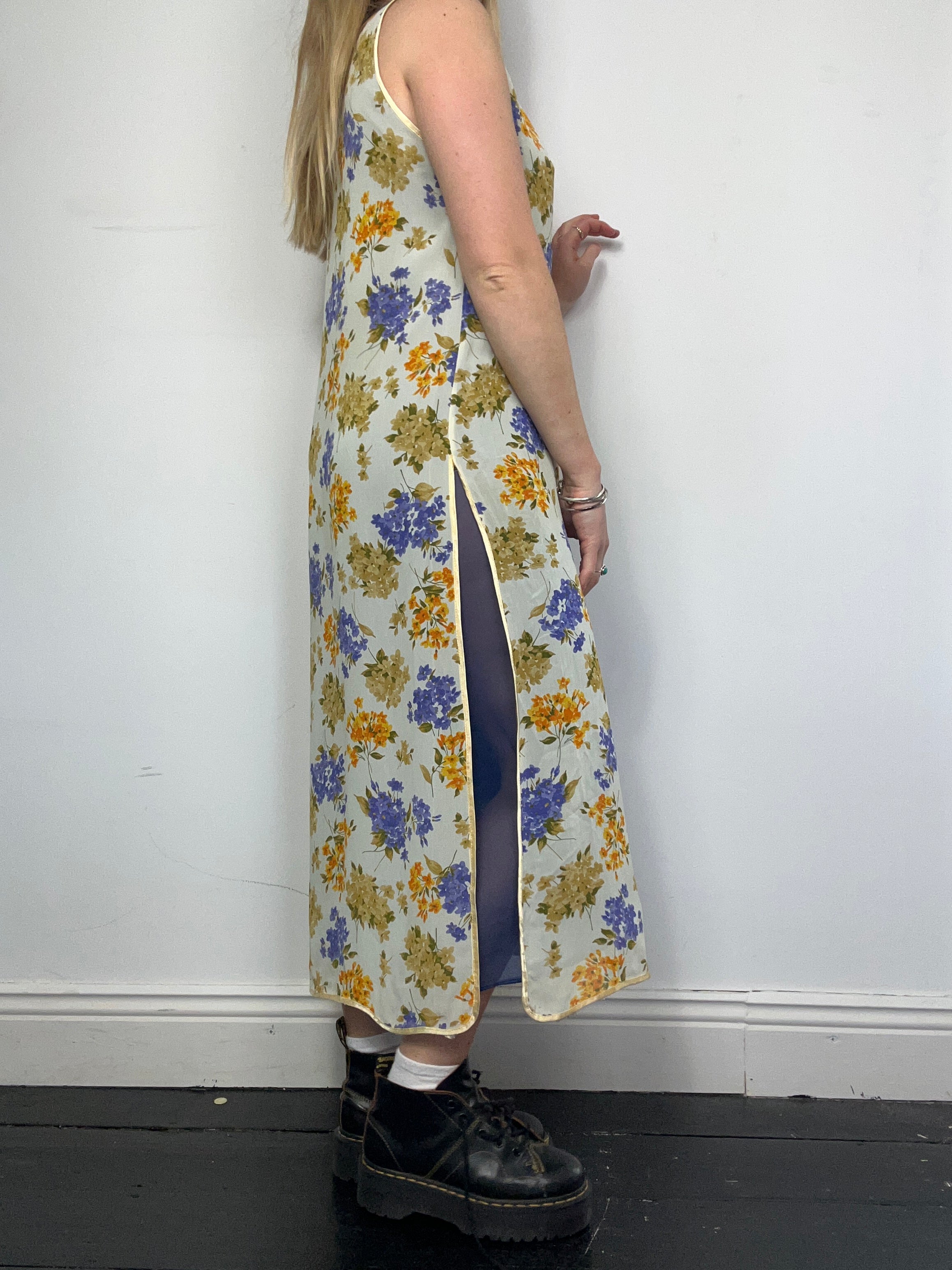 Floral 90's Midi Dress Size 12