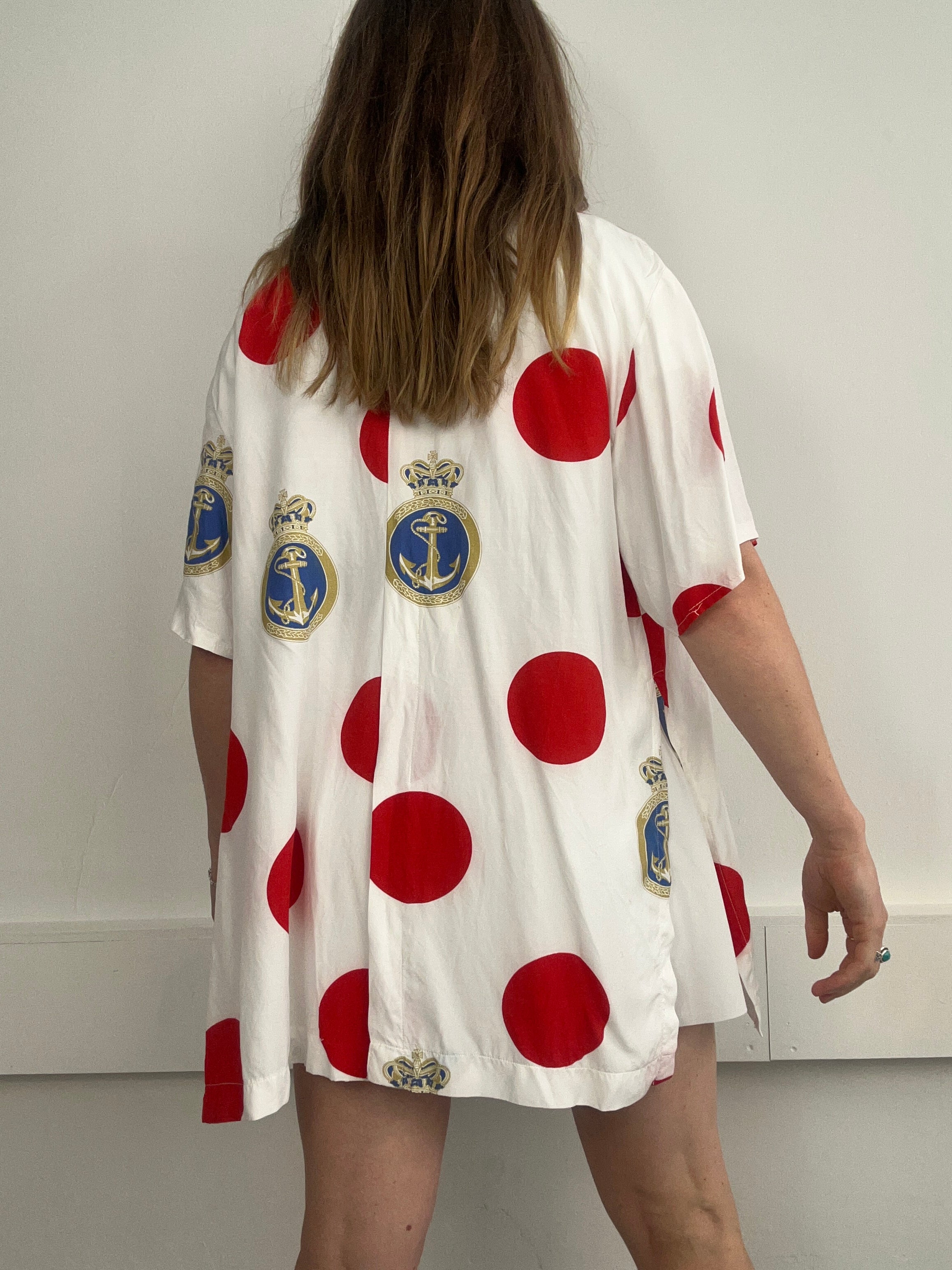 Polkadot 80's Shirt Size xl