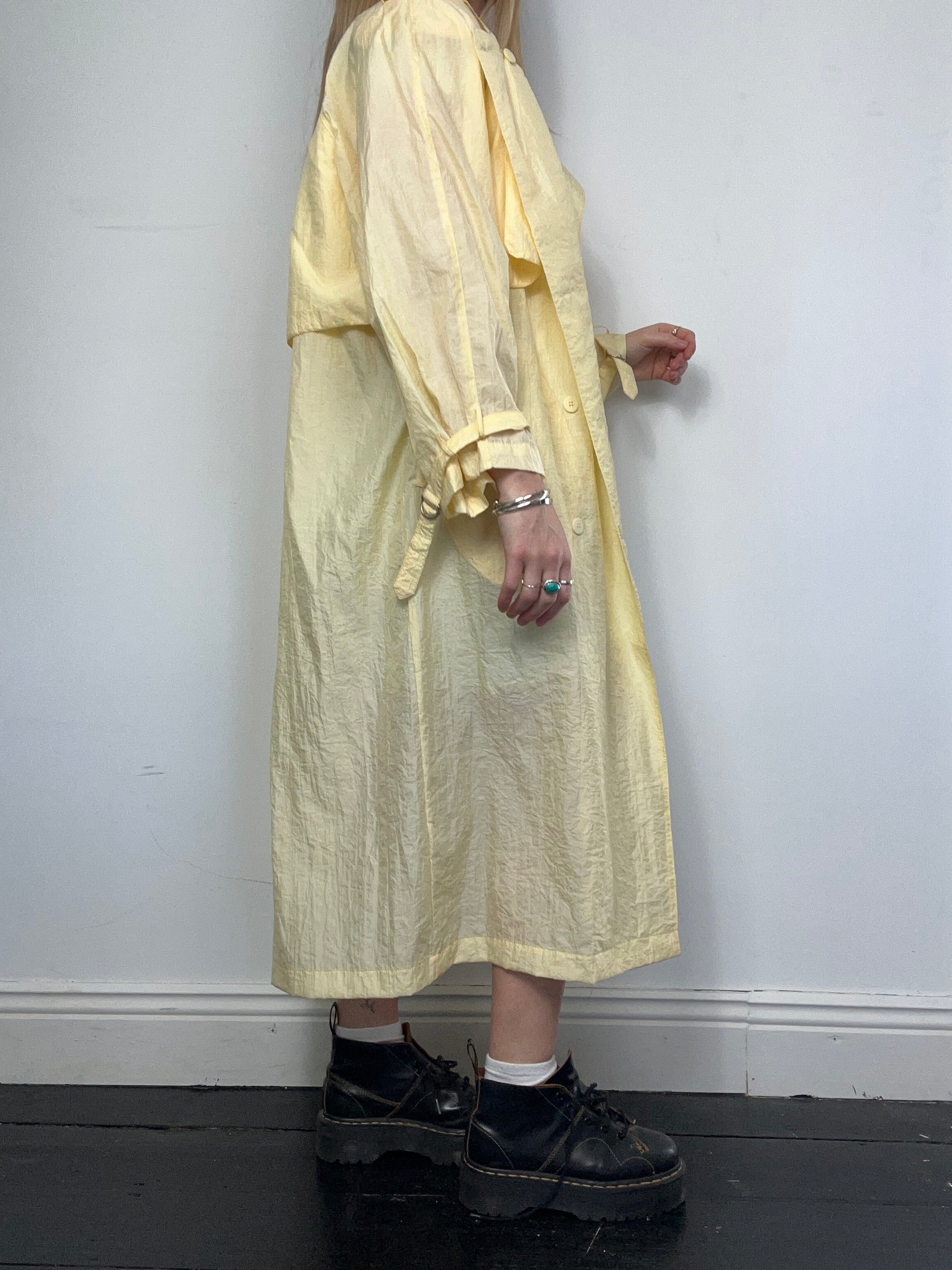 Lemon 80's Duster Trenchcoat Light Size 14