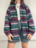 Aztec Zip Through Fleece Size L