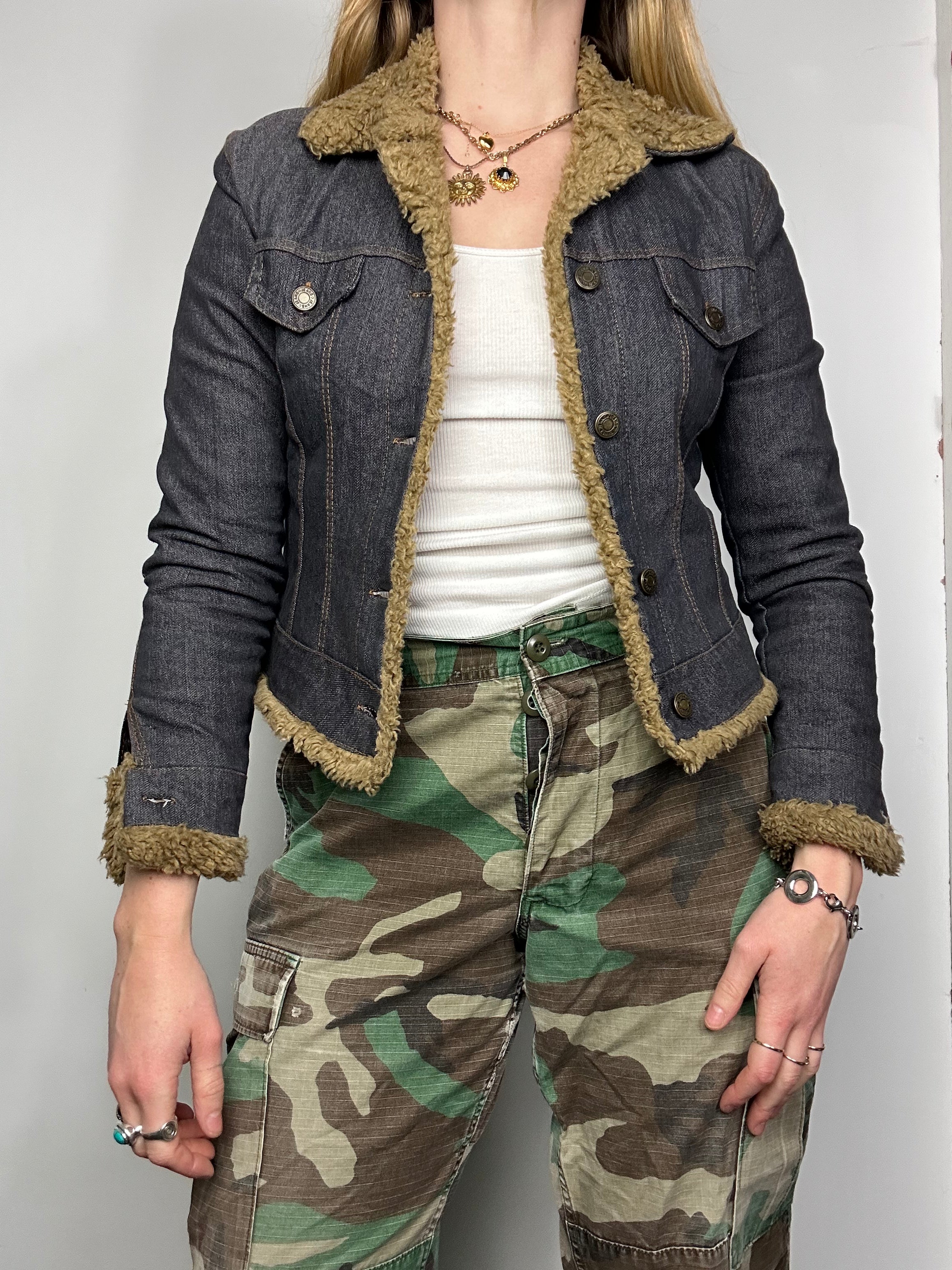 Indago Afghan Denim Jacket Size XS