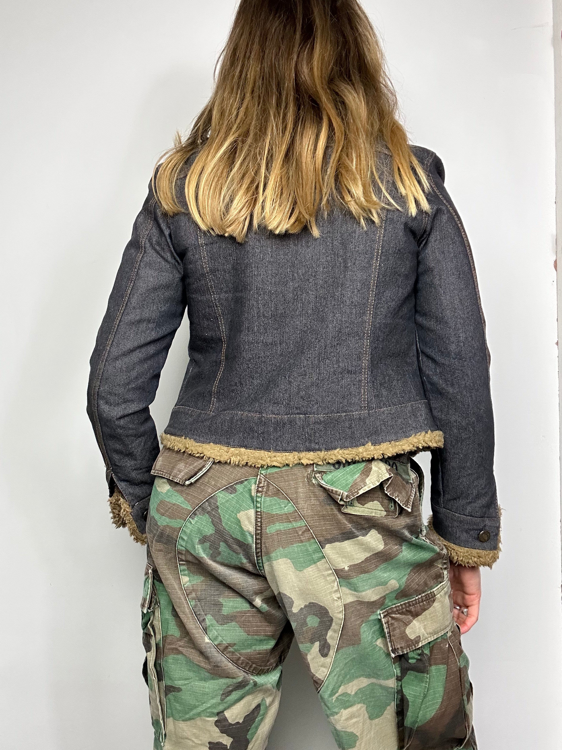 Indago Afghan Denim Jacket Size XS