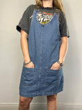 Denim Dungaree Dress Size 10/12