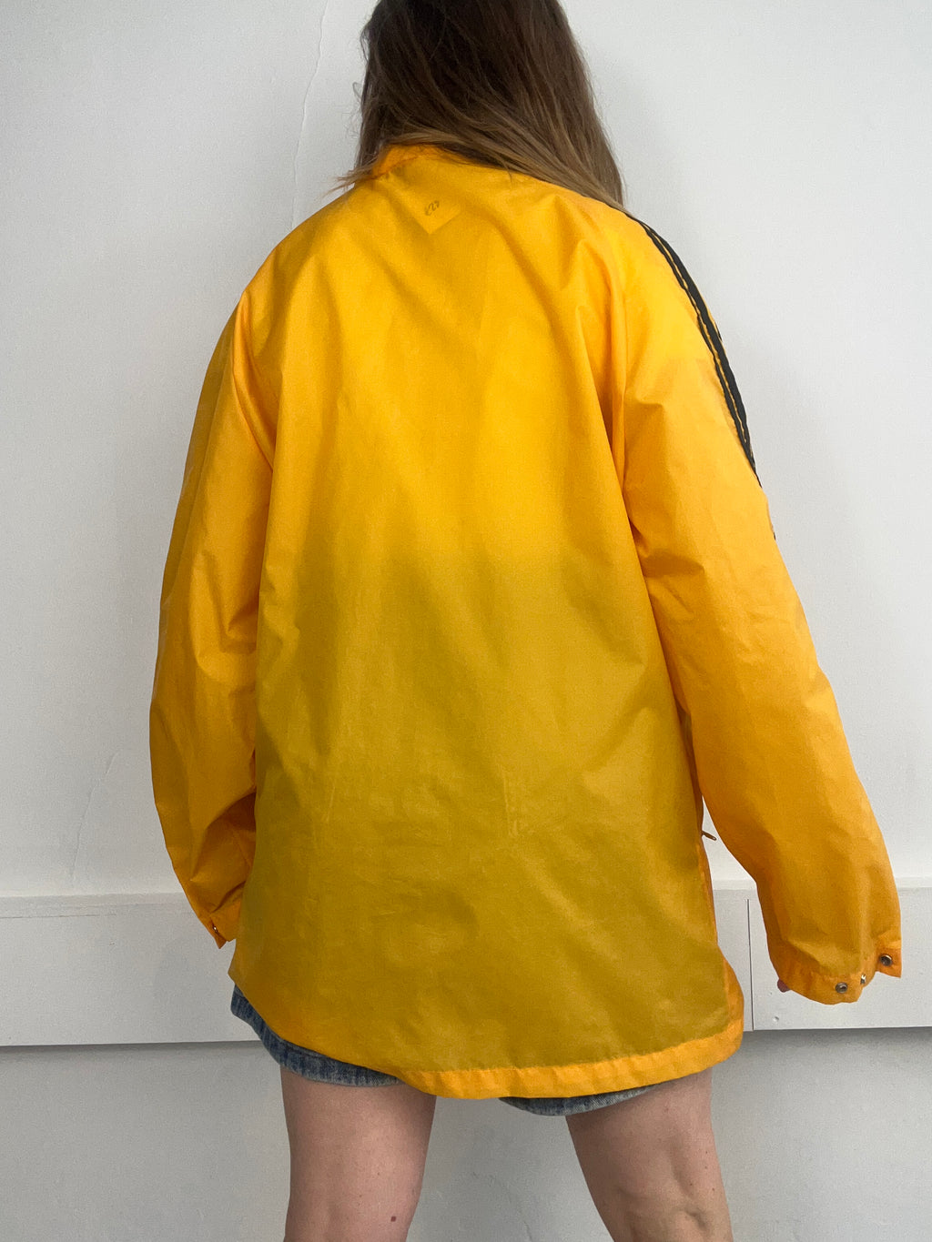 Yellow Adidas Raincoat Size L