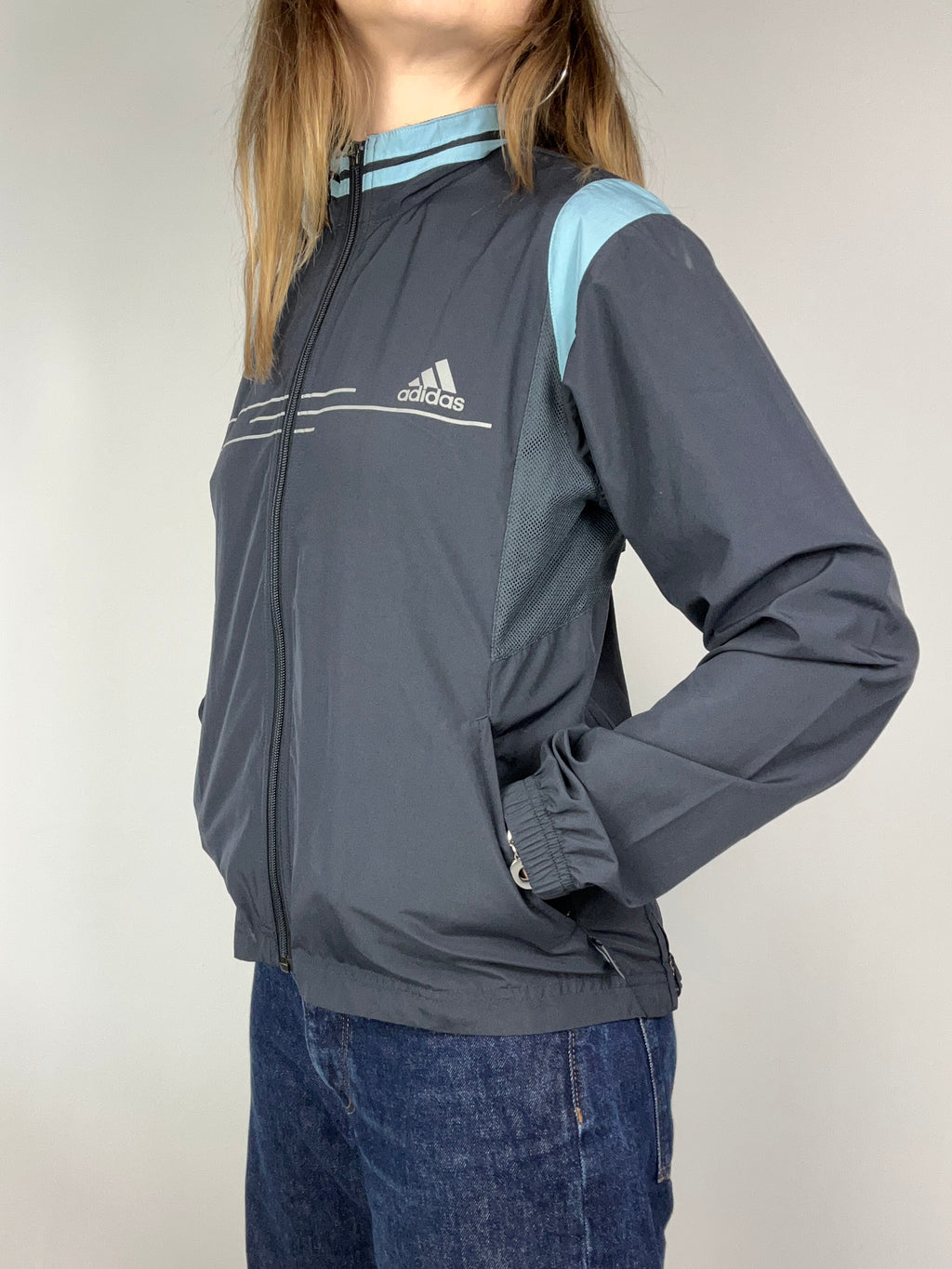 Adidas Navy Track Jacket Size S