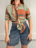 Floral 90's Shirt Size 10/12