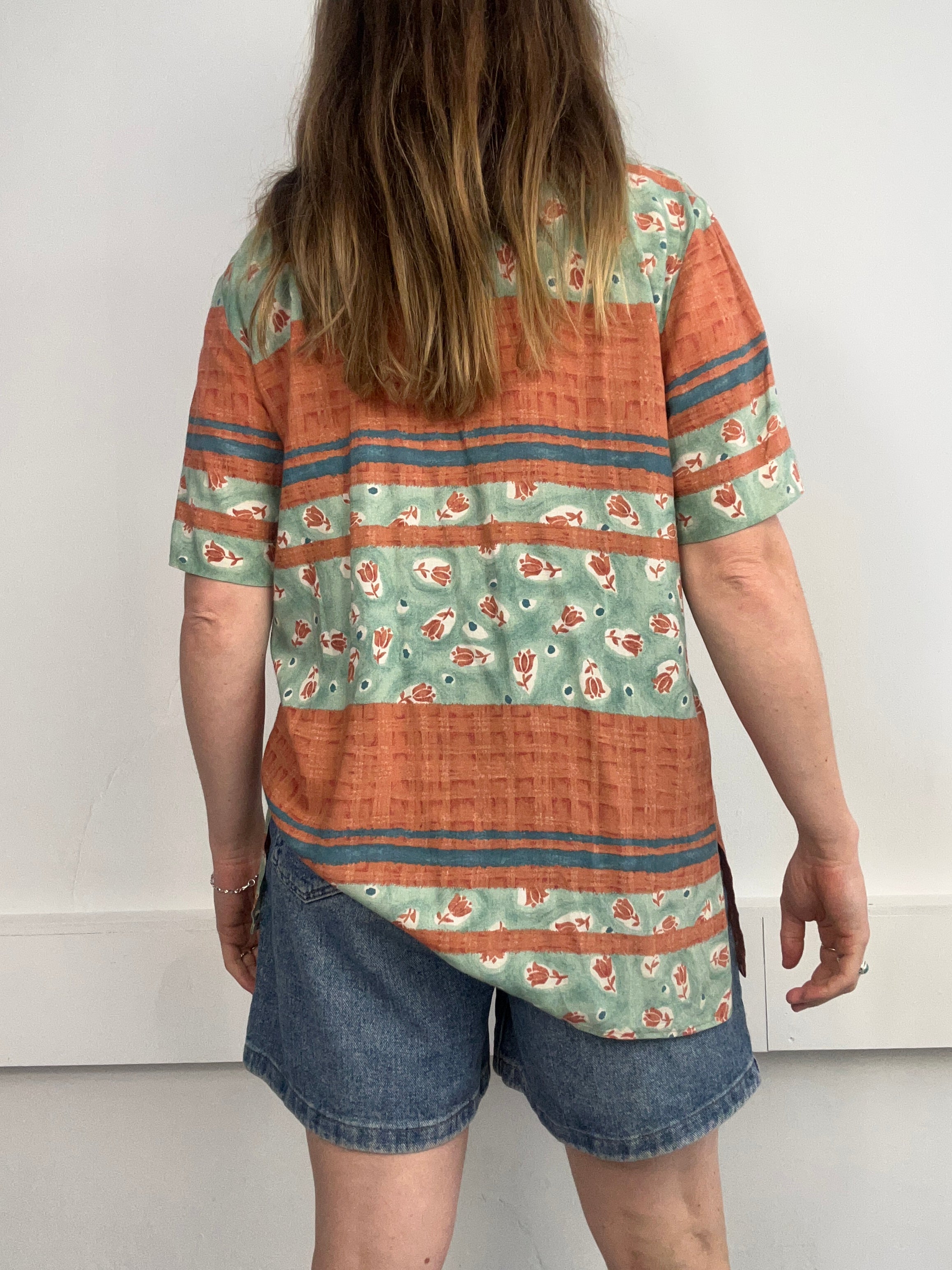 Floral 90's Shirt Size 10/12