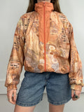 Peach 80's Bomber Jacket Size M