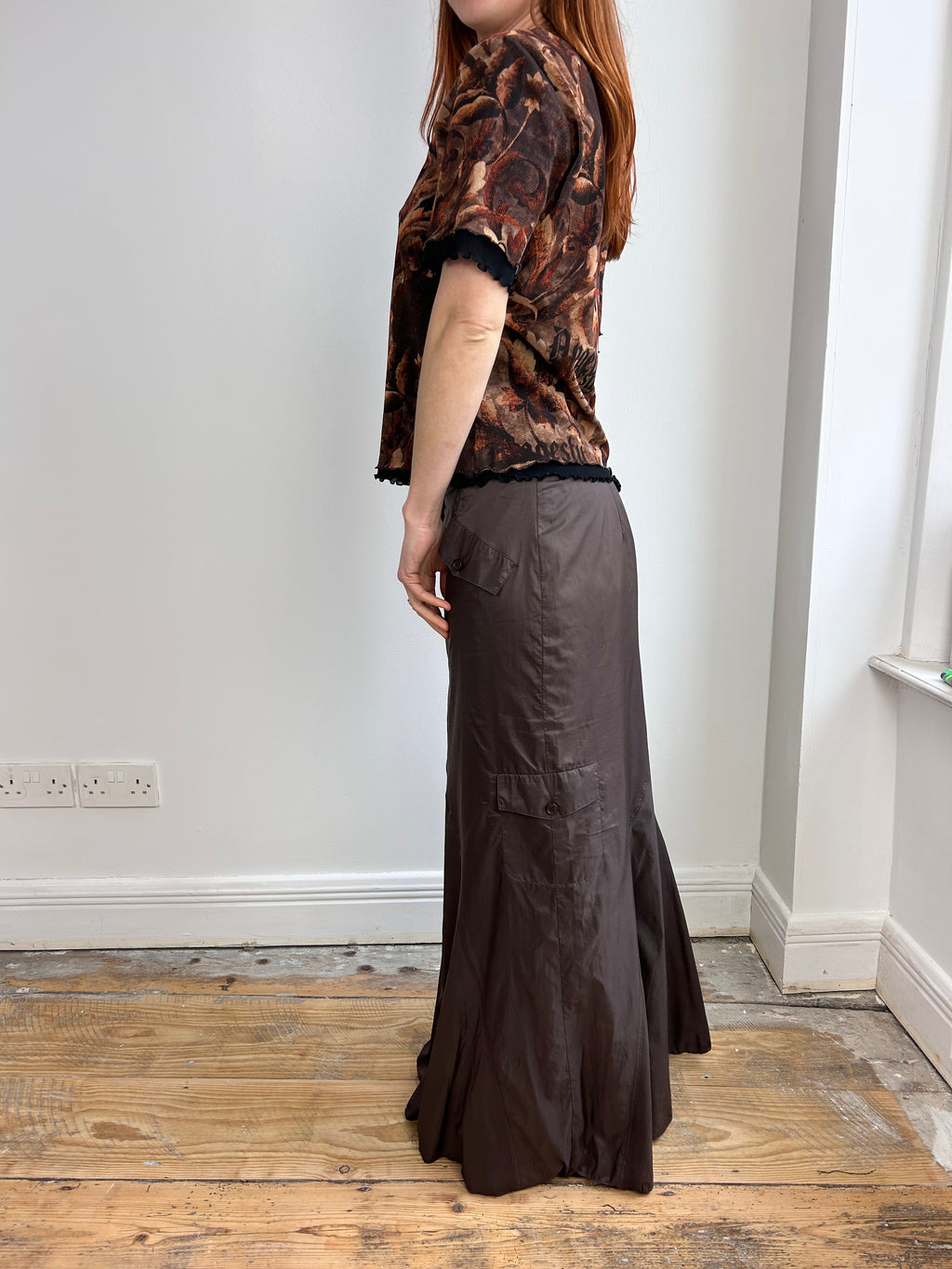 Brown Camo Skirt Size 10