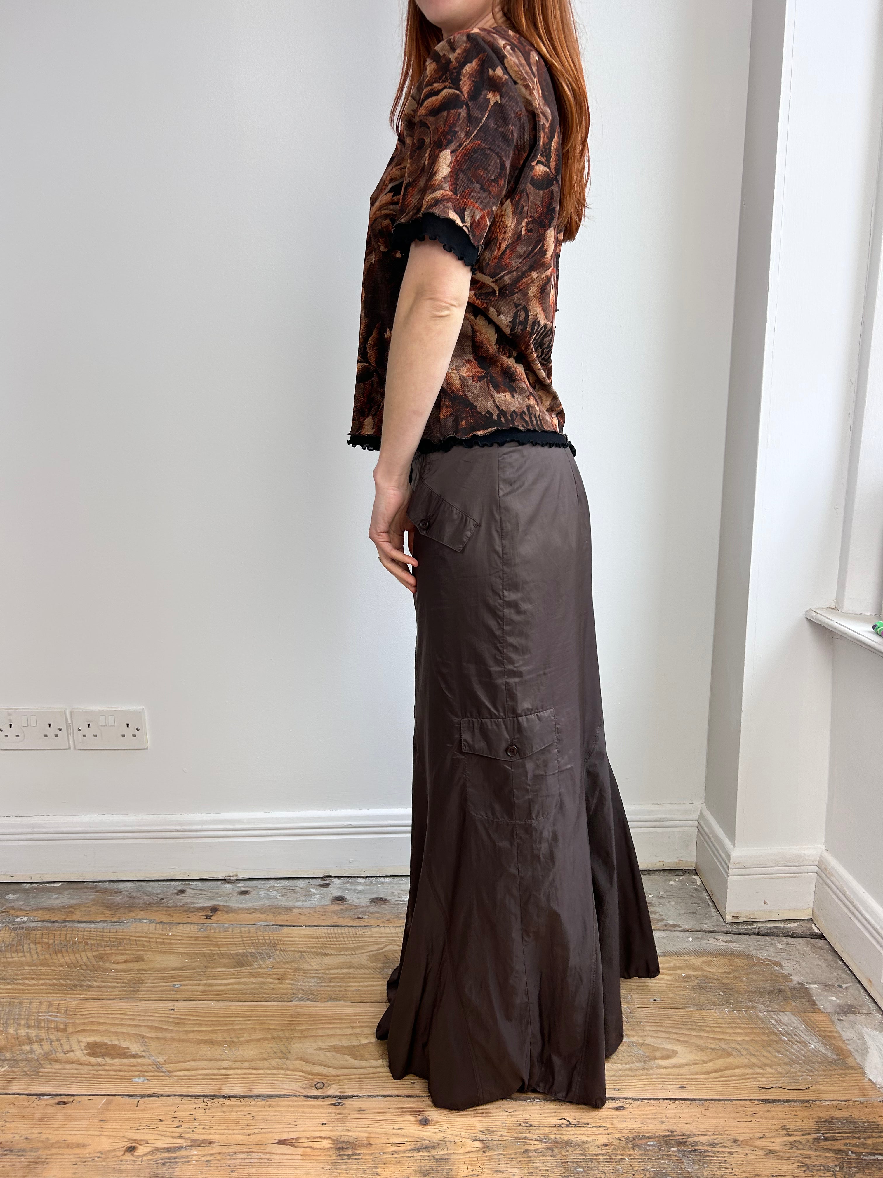Brown Camo Skirt Size 10