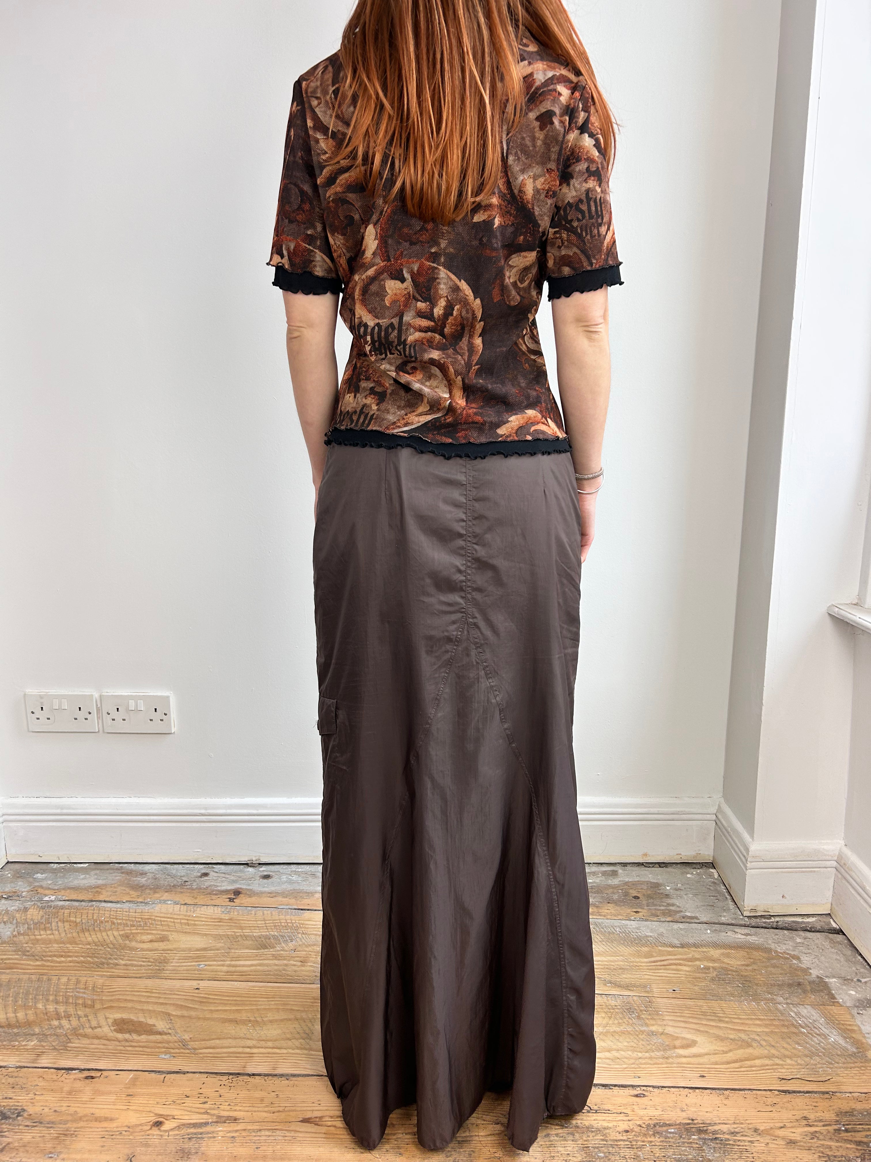 Brown Camo Skirt Size 10