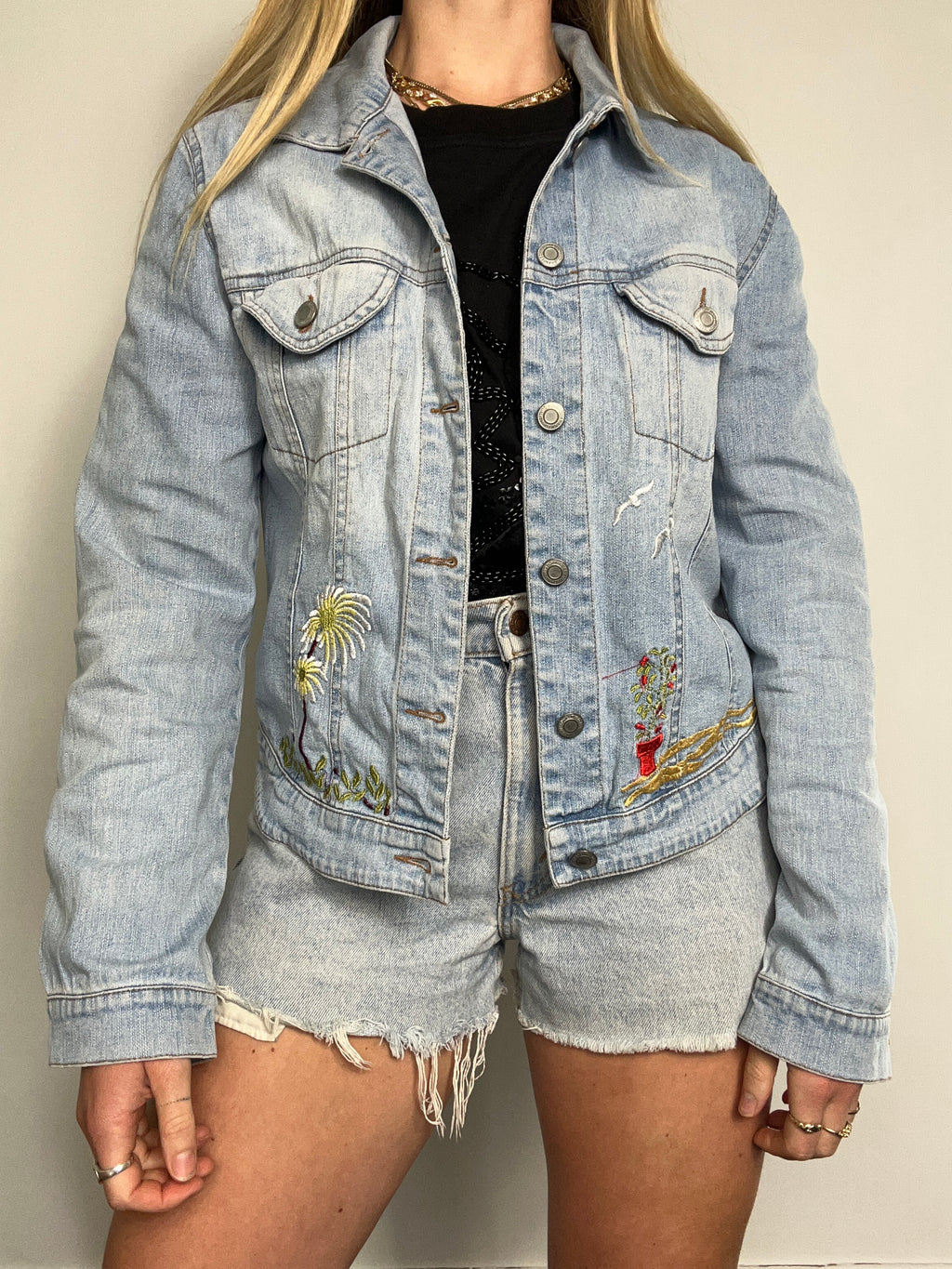 Emboidered Demin Jackat Size 10