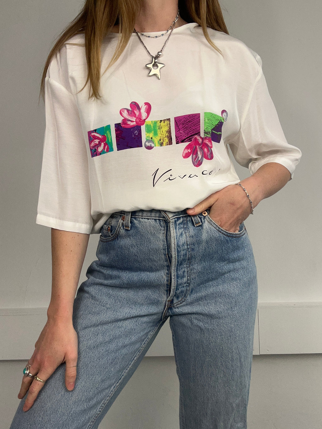 Silk 80's T Shirt Size M