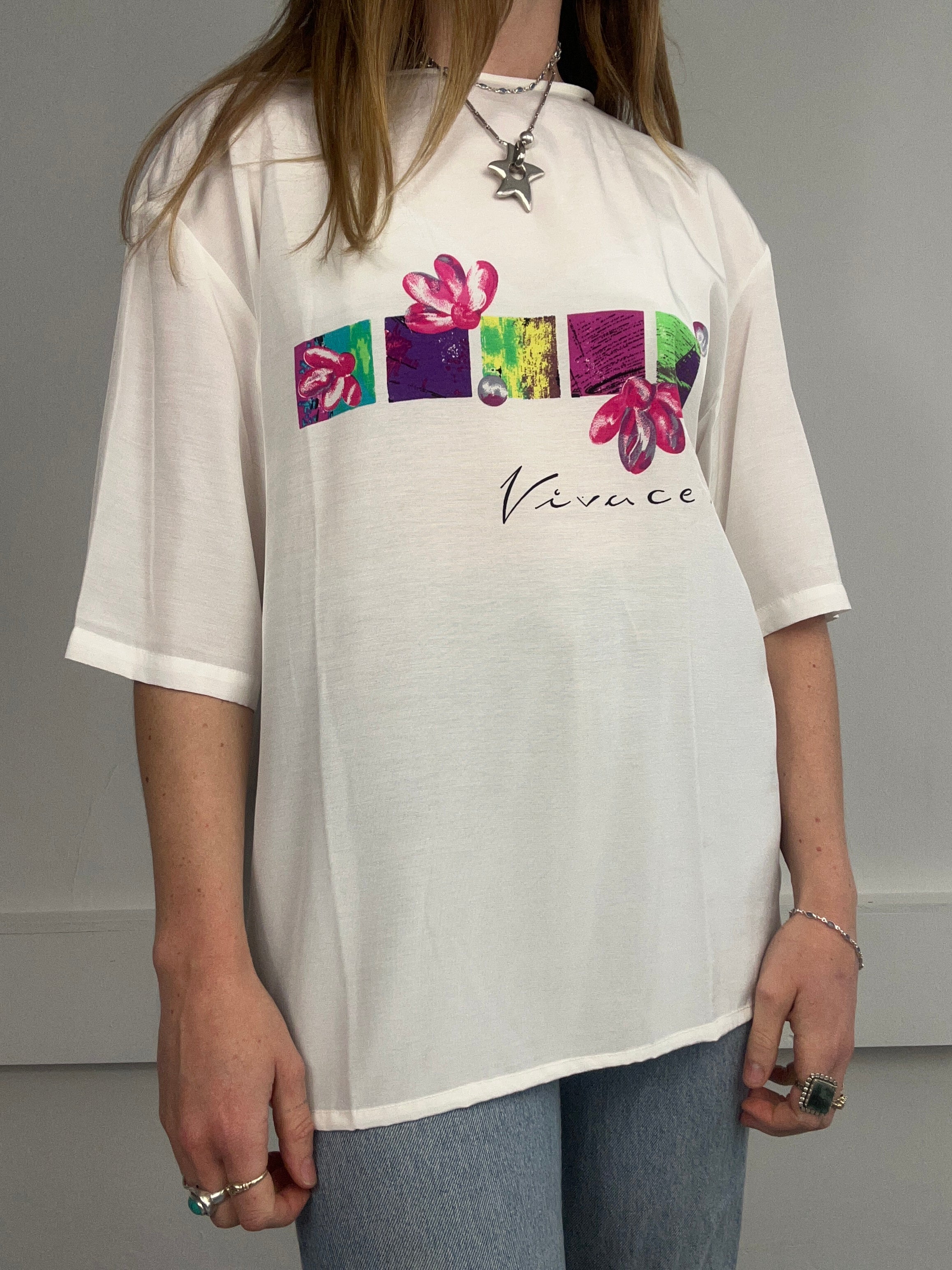 Silk 80's T Shirt Size M