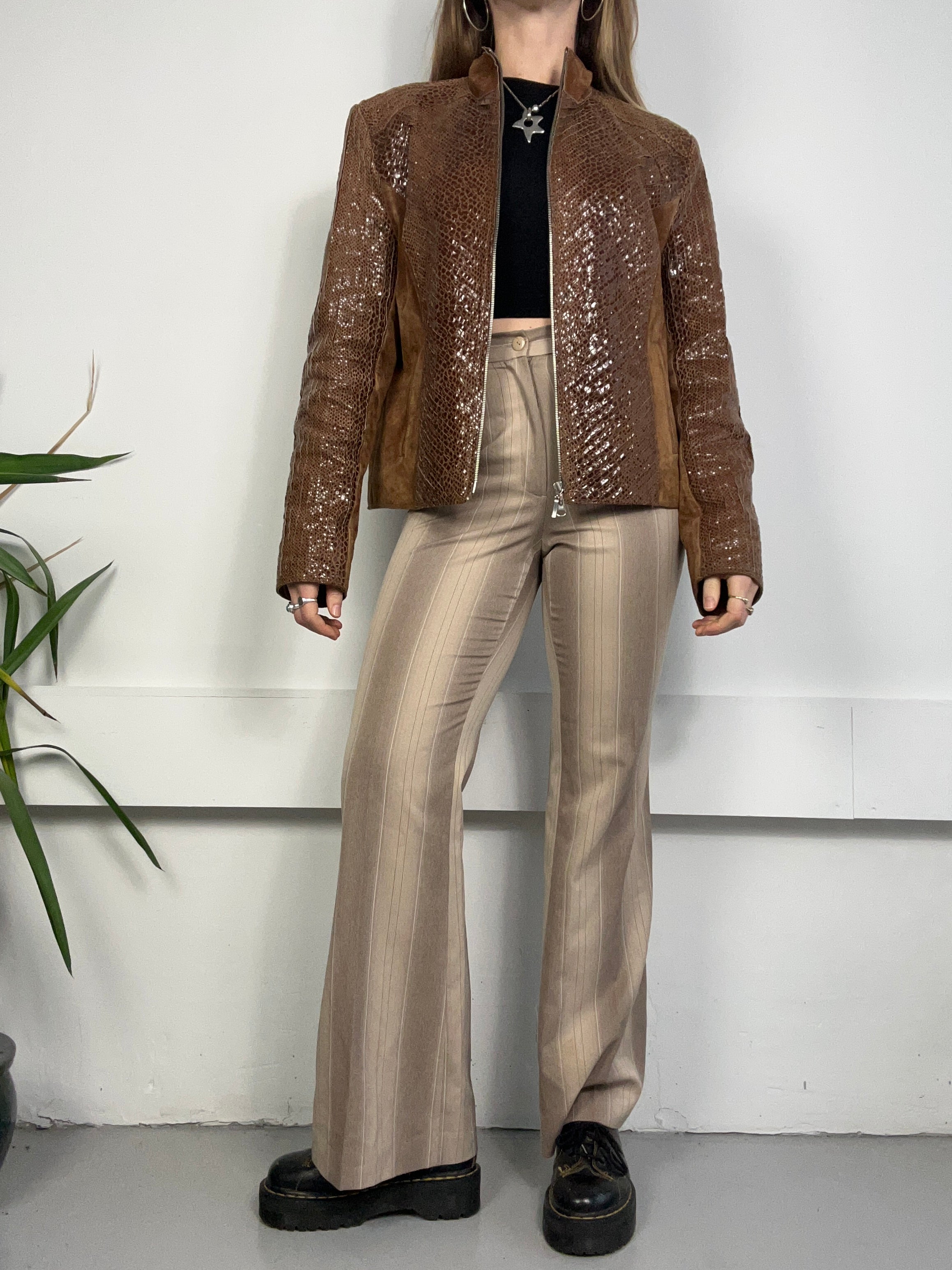 BIBA Leather Jacket Size 12
