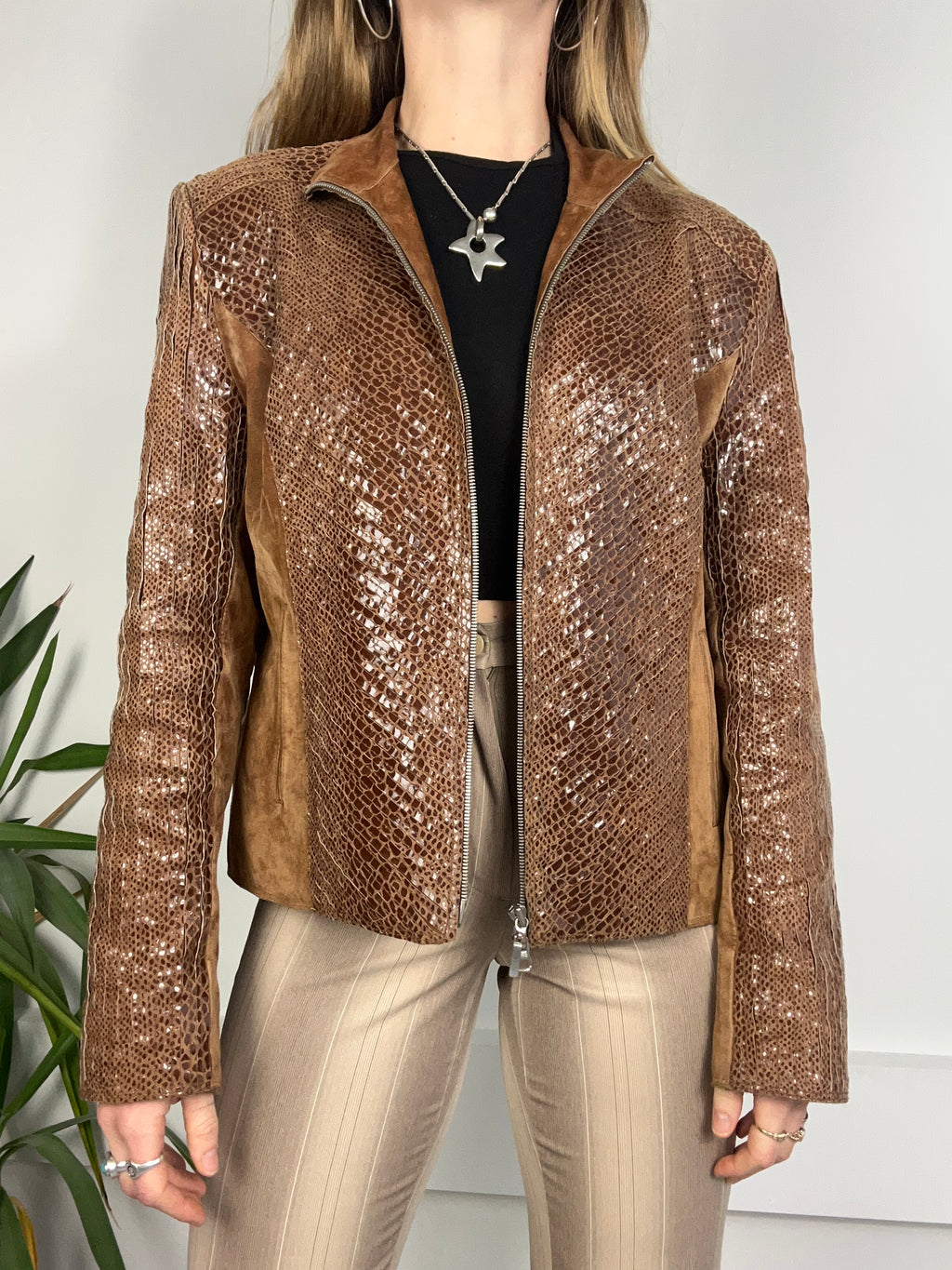 BIBA Leather Jacket Size 12