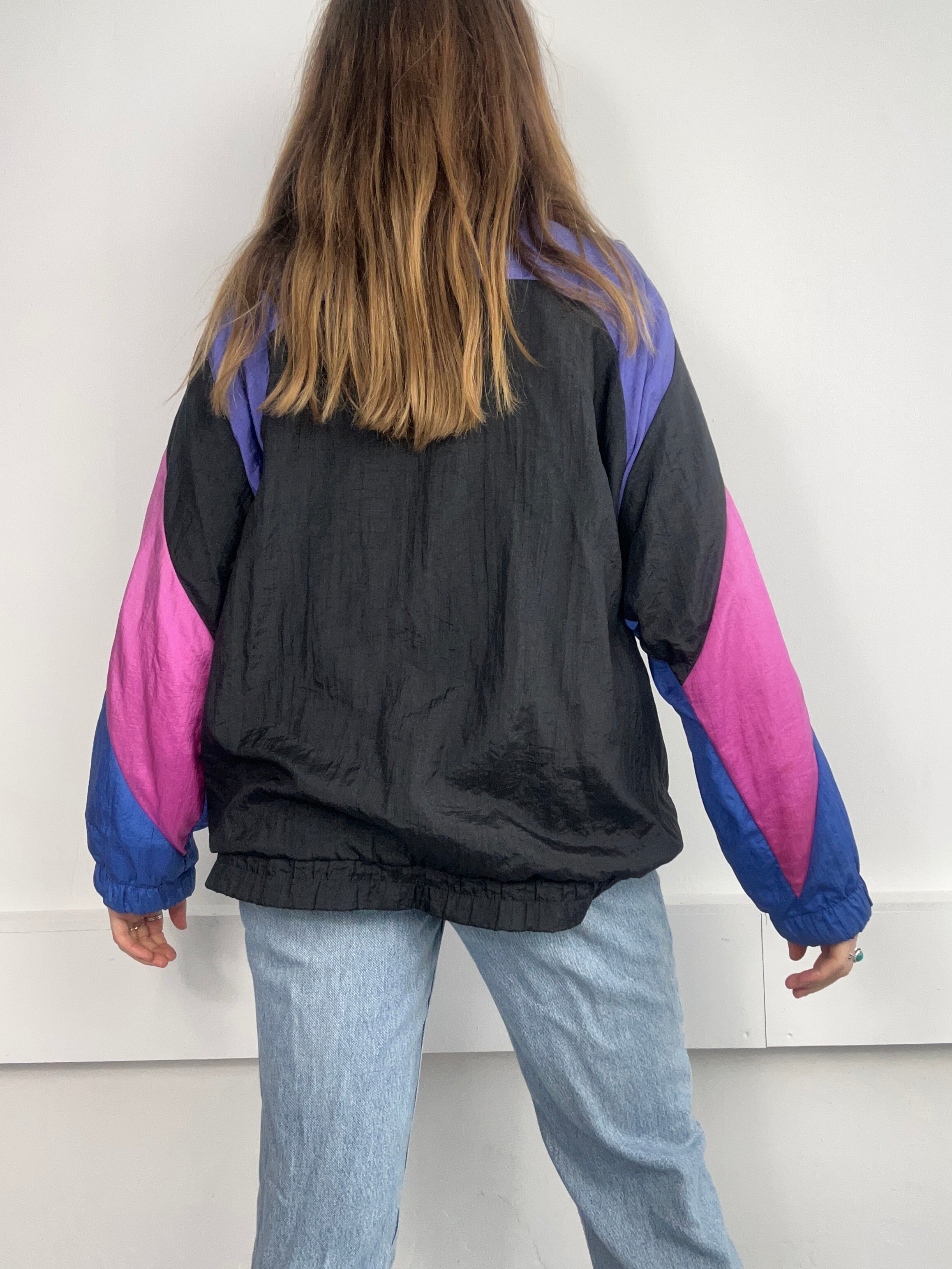 Purple And Pink Shell Jacket Size L