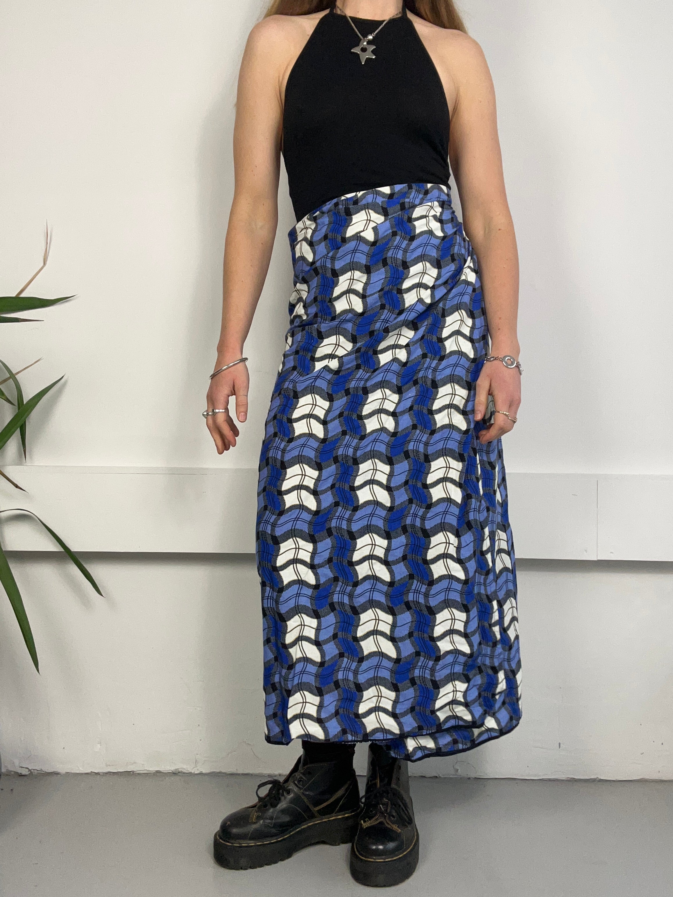Tartan print Wrap Skirt Size 6/8/10/12