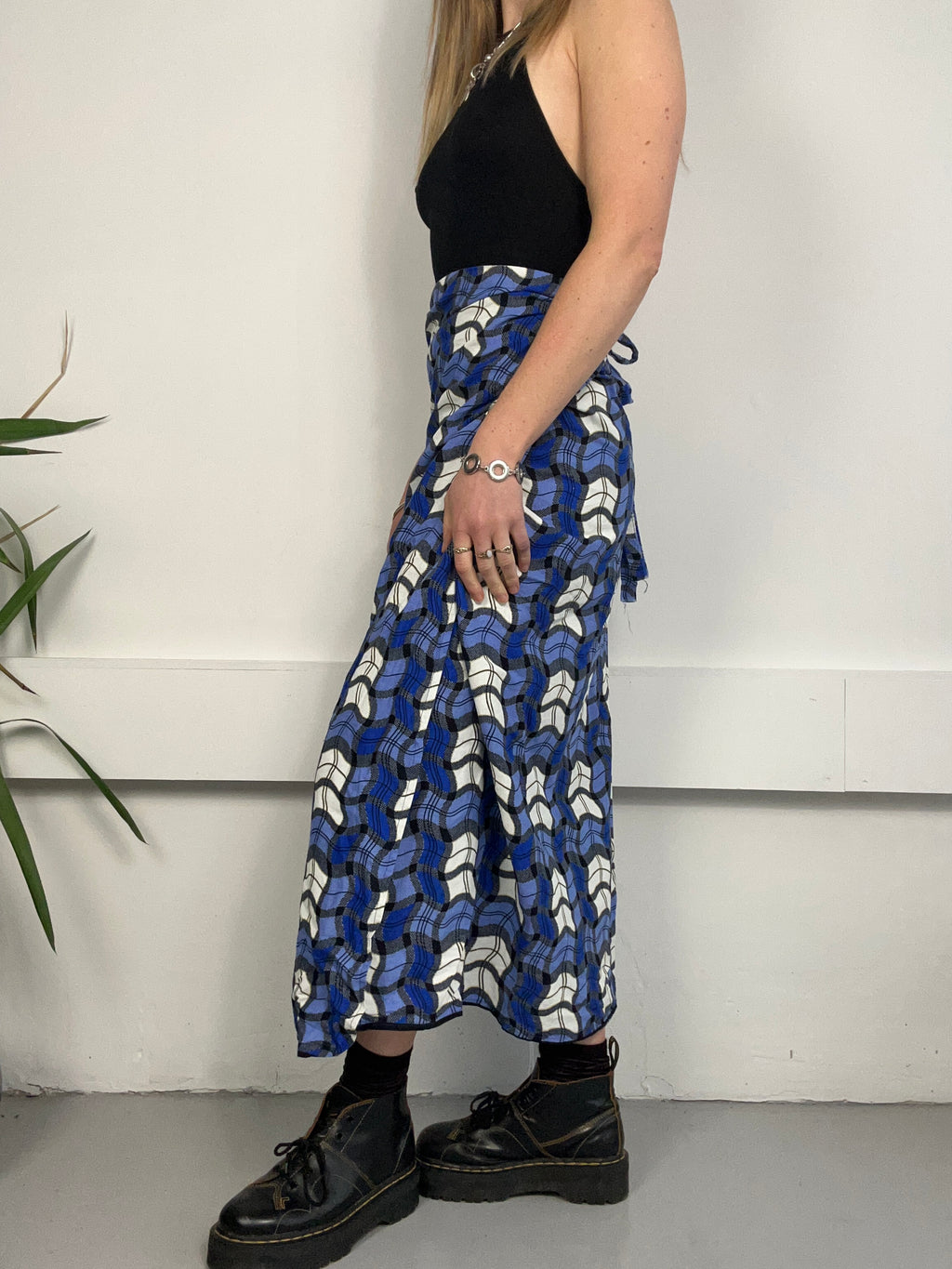 Tartan print Wrap Skirt Size 6/8/10/12