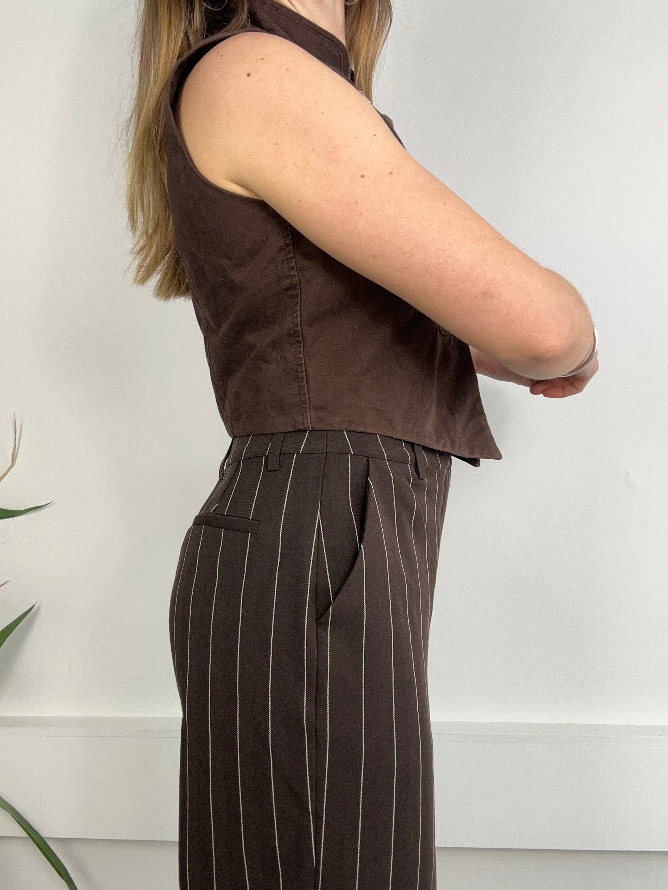 Brown military Waistcoat Size 8