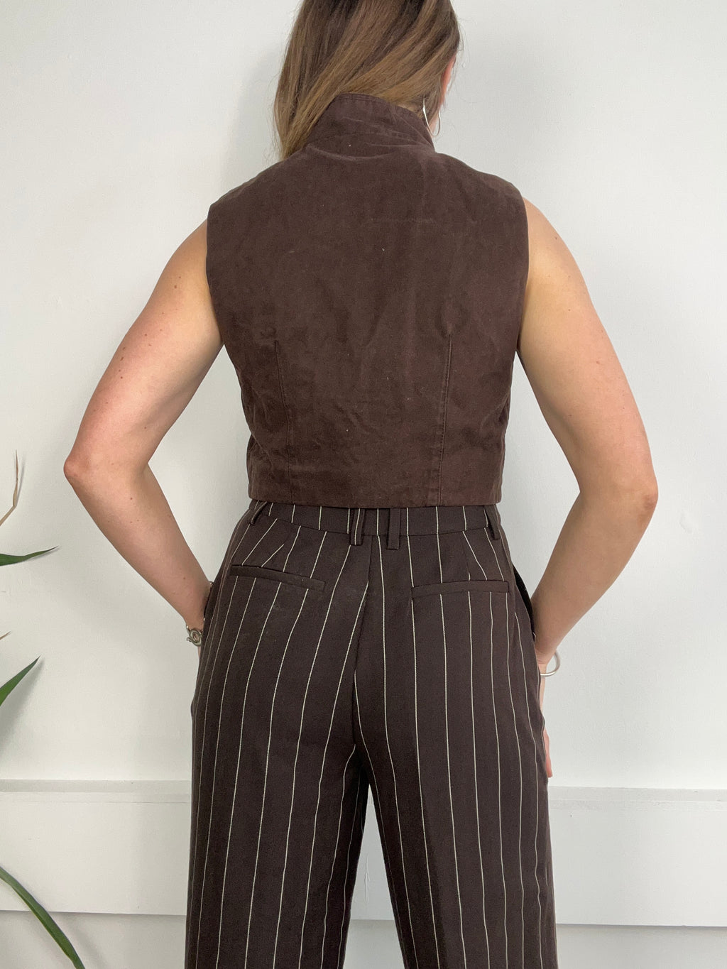 Brown military Waistcoat Size 8