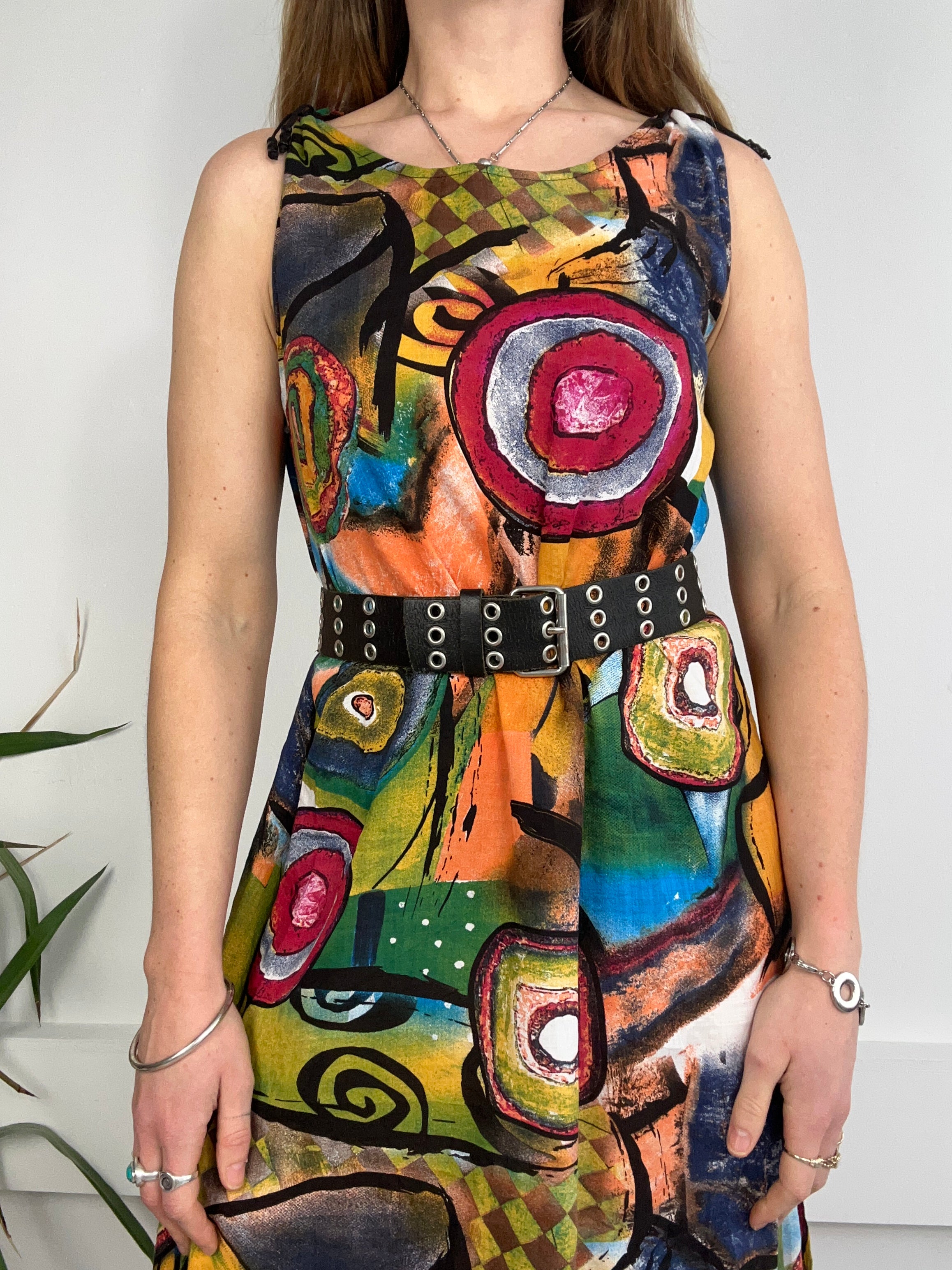 90's Printed maxi Dress Size 12