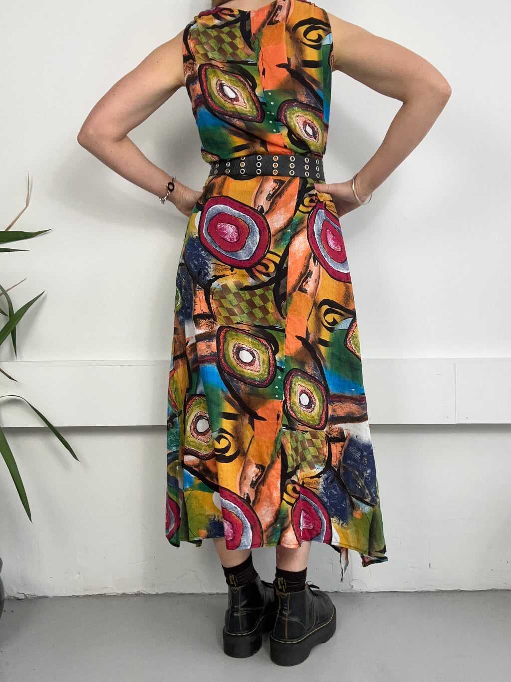 90's Printed maxi Dress Size 12
