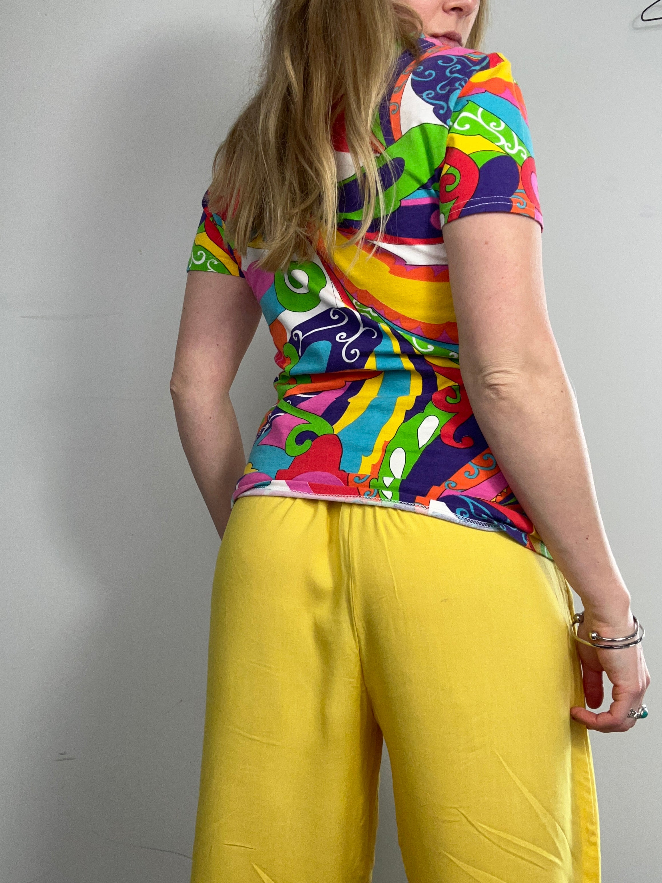 Psychedelic Baby Tee Size 10