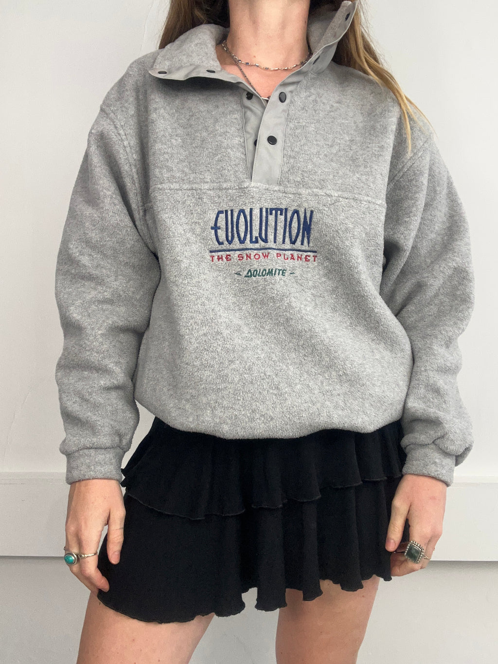 Grey 80's Fleece Size M