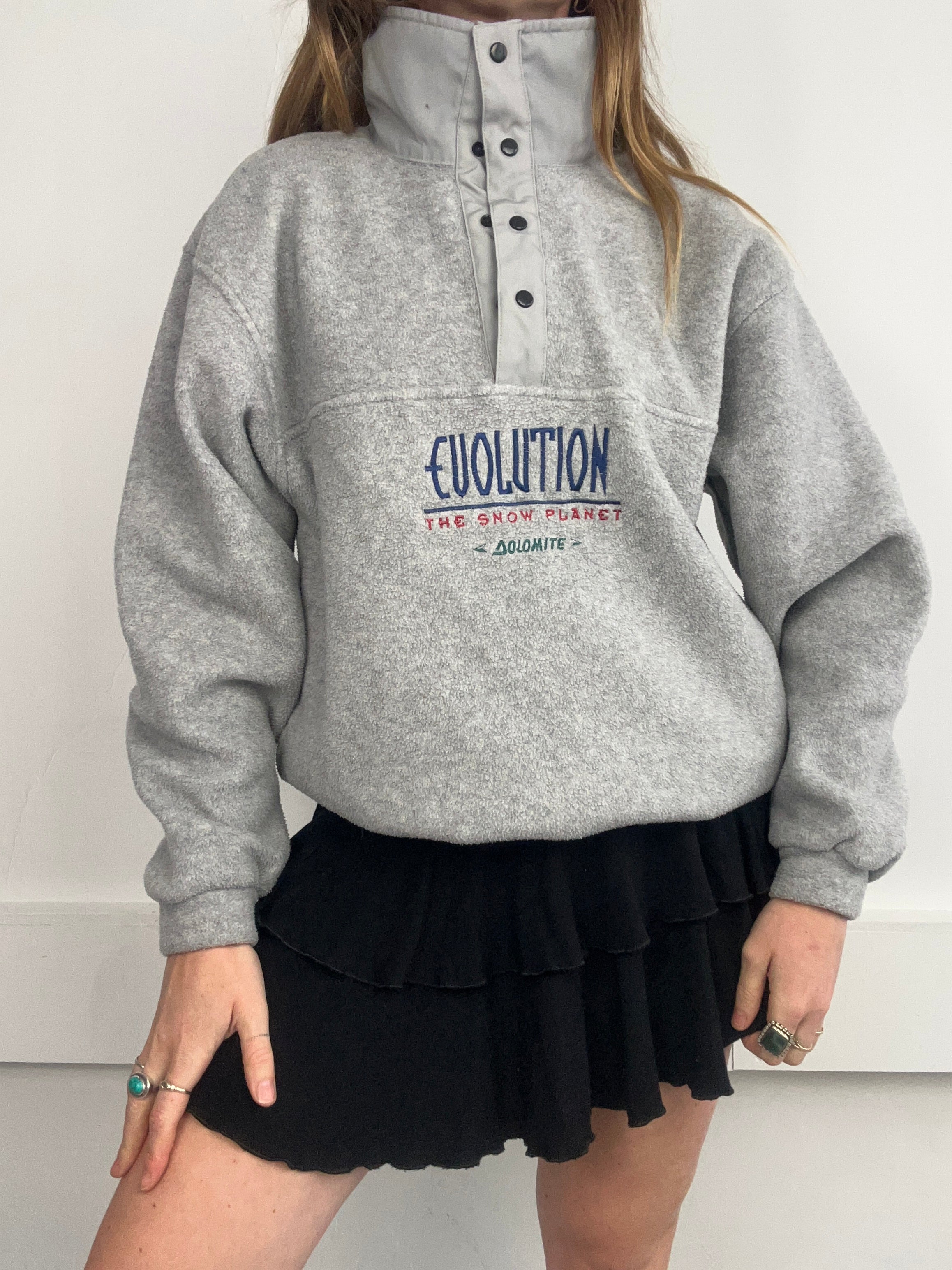 Grey 80's Fleece Size M