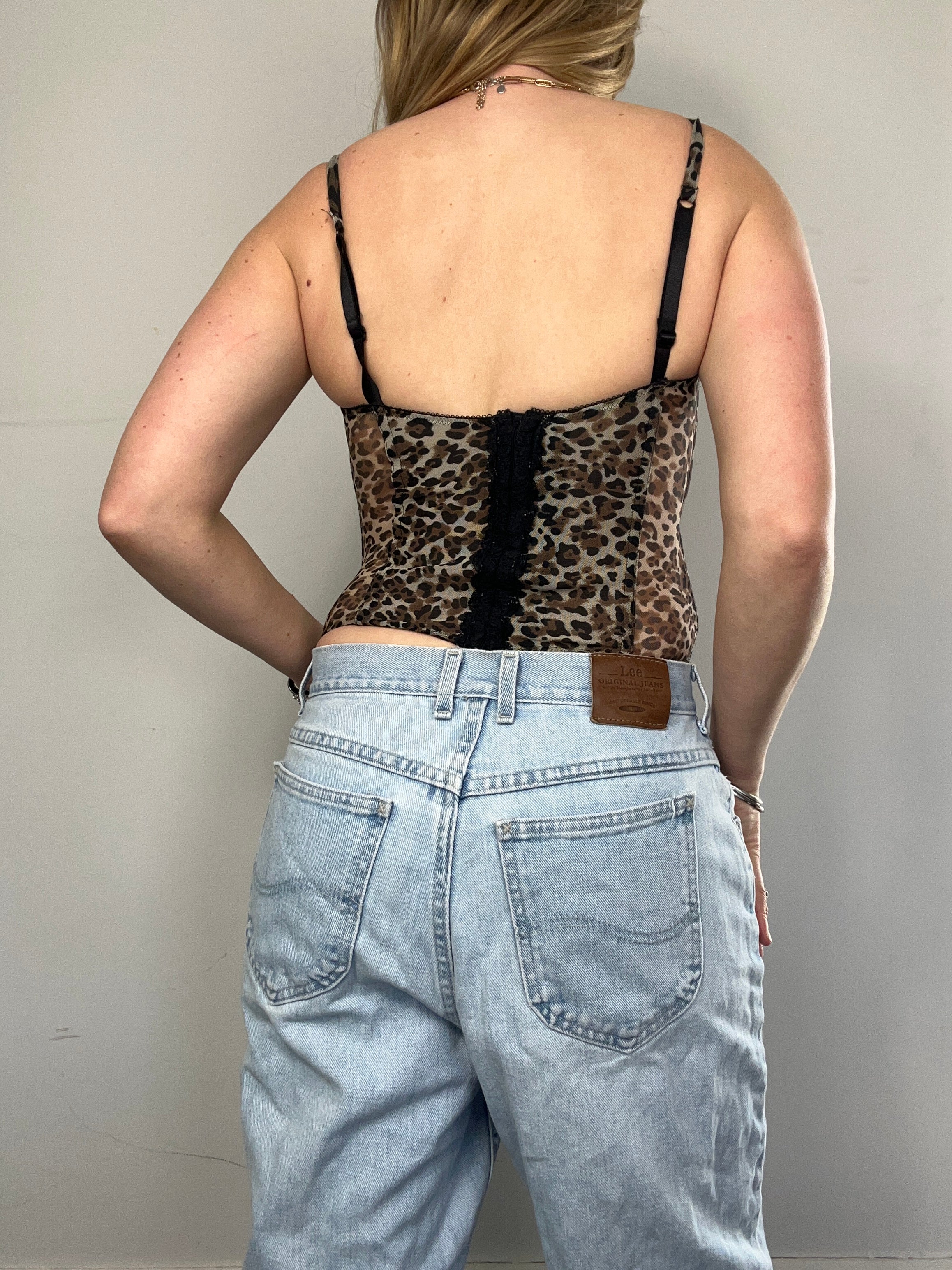 Cheetah Print Corset Size 8