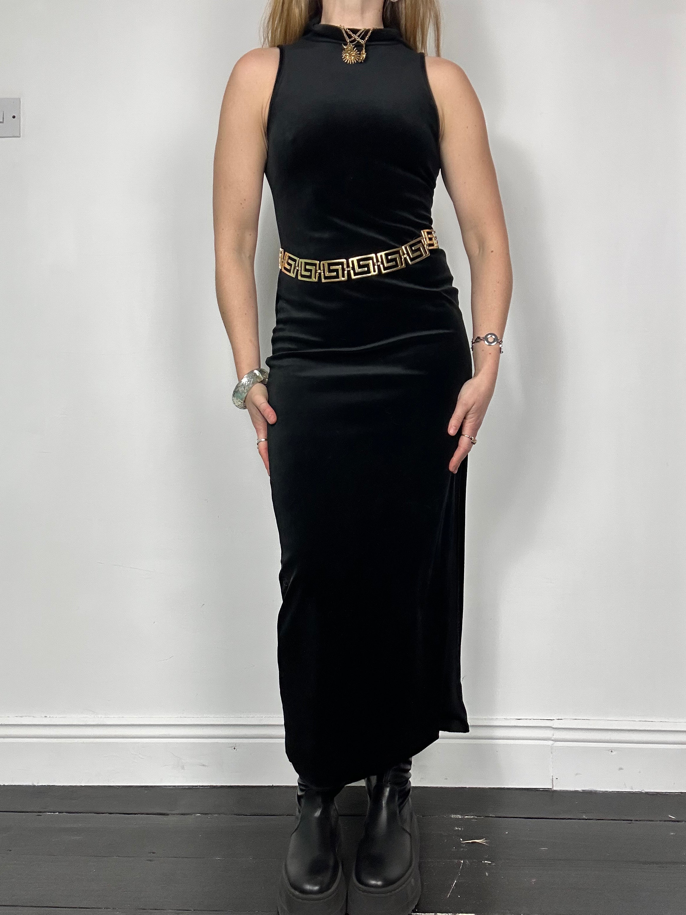 Black Velvet 90's Dress Size 8/10