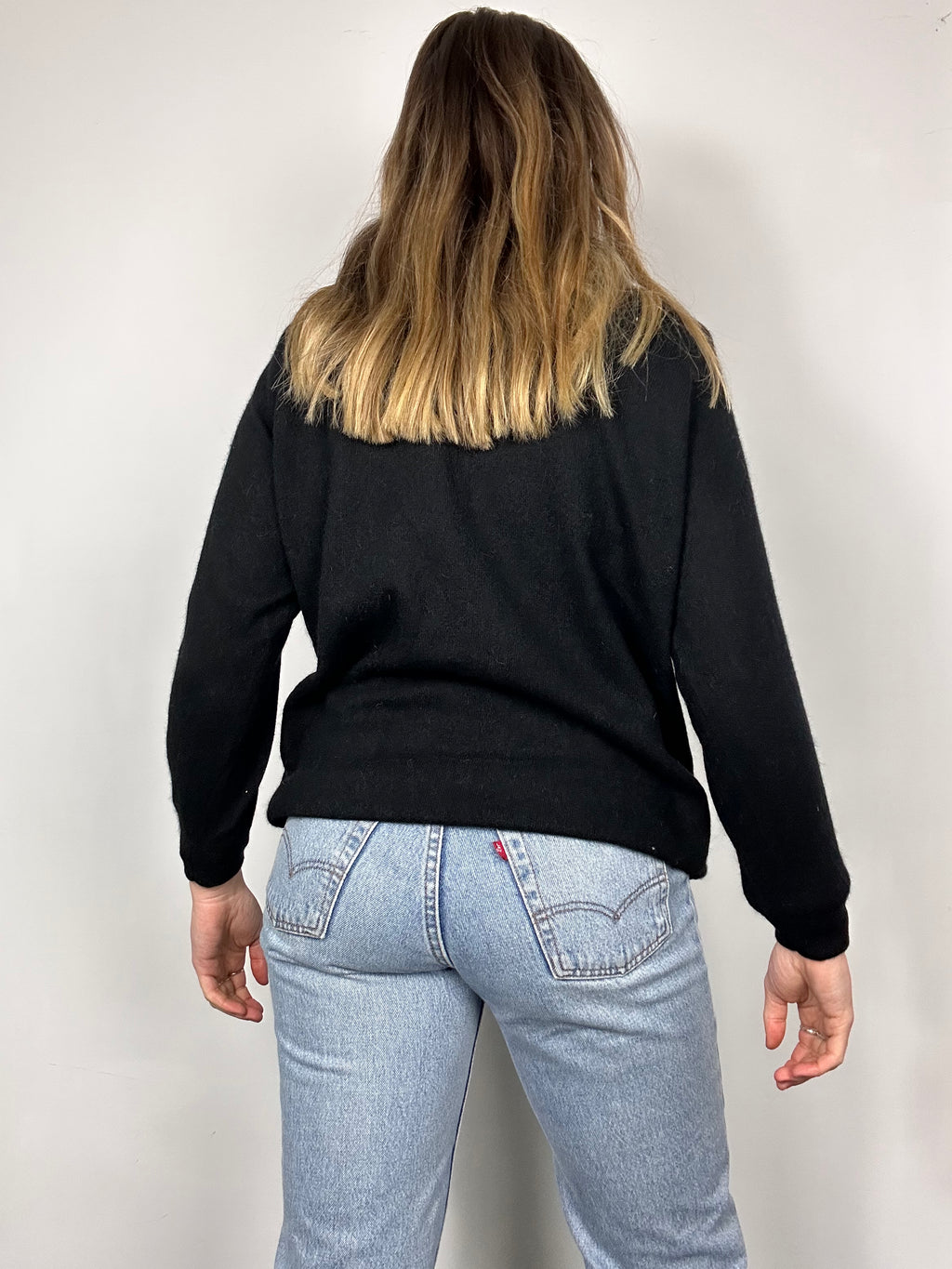 Black Sequin 8's Cardi Size 10