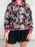 Floral Bomber jacket 80's Size 10/12