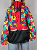 Half Zip 80's Raincoat Size L