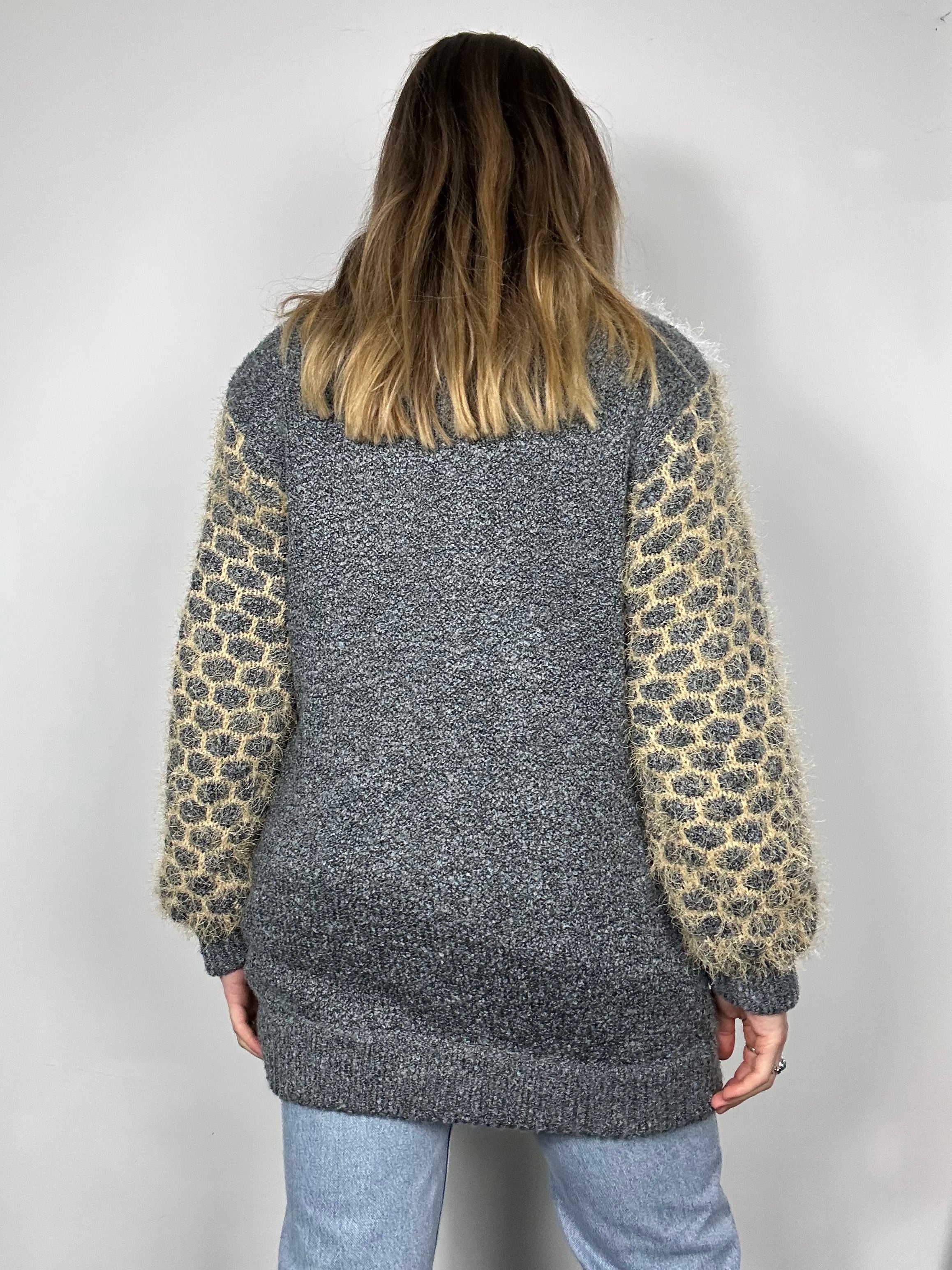 Fluffy 80's Floral Cardi Size 12