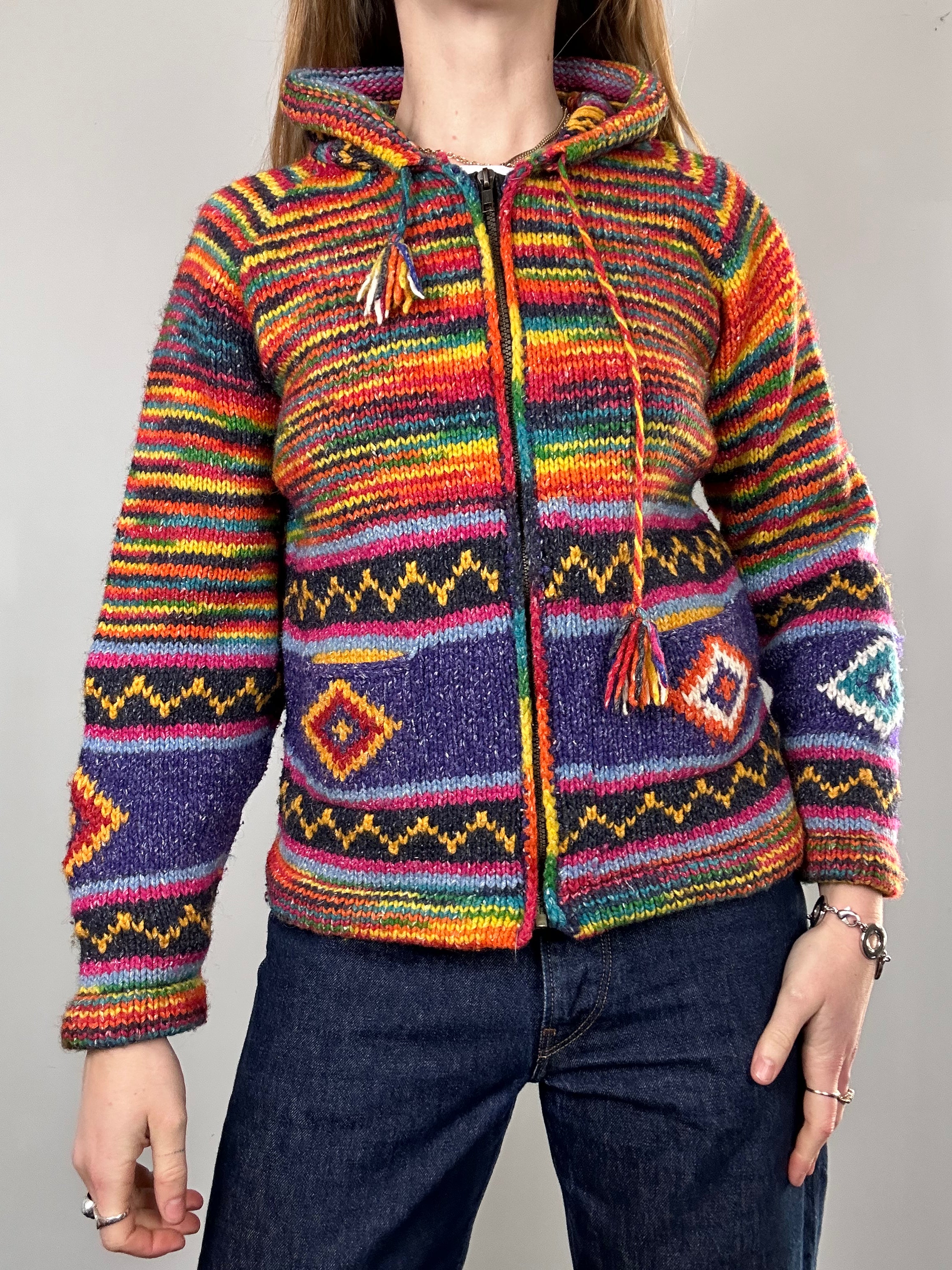 Knitted 90's Hoodie Size 10