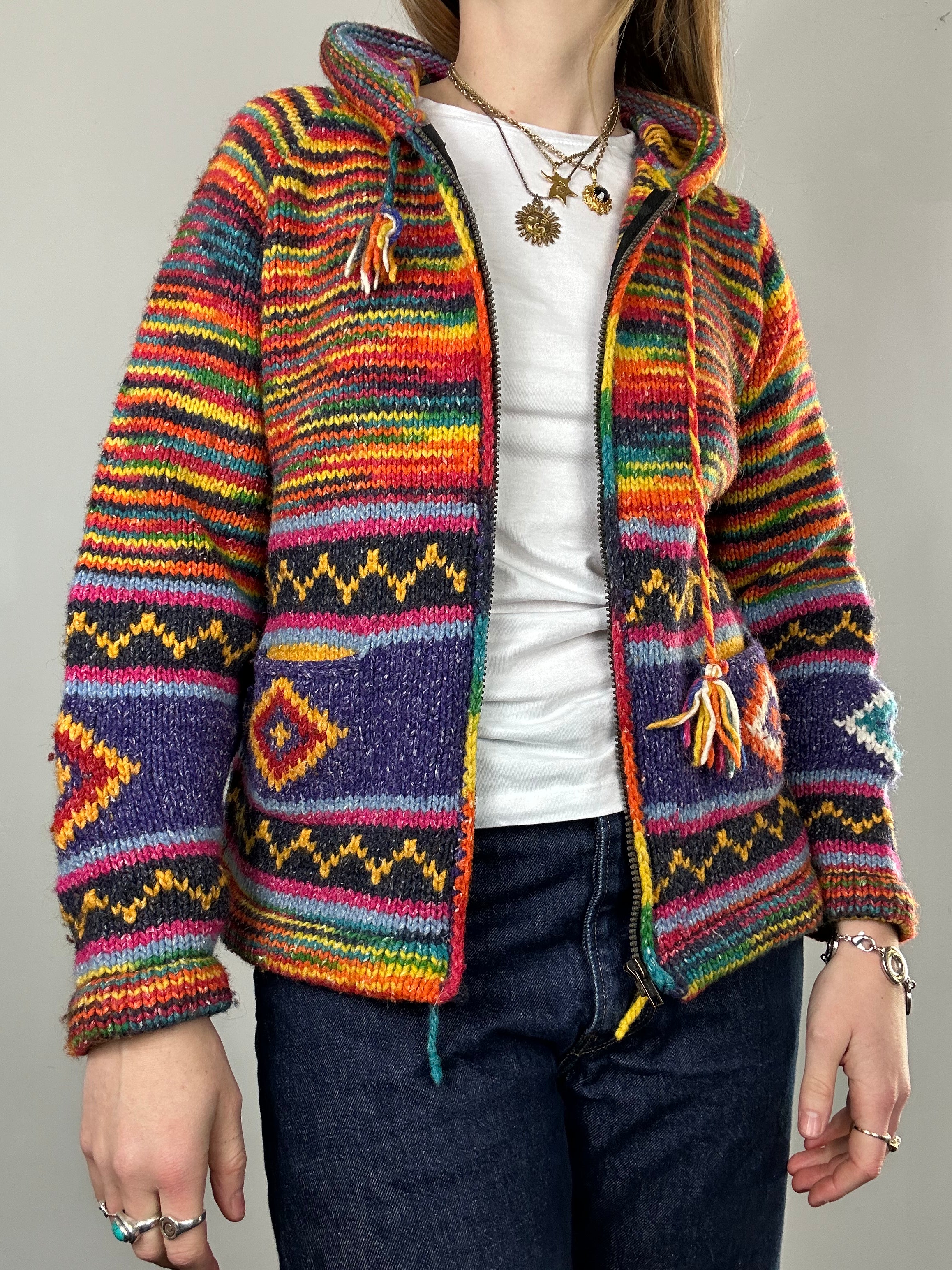 Knitted 90's Hoodie Size 10