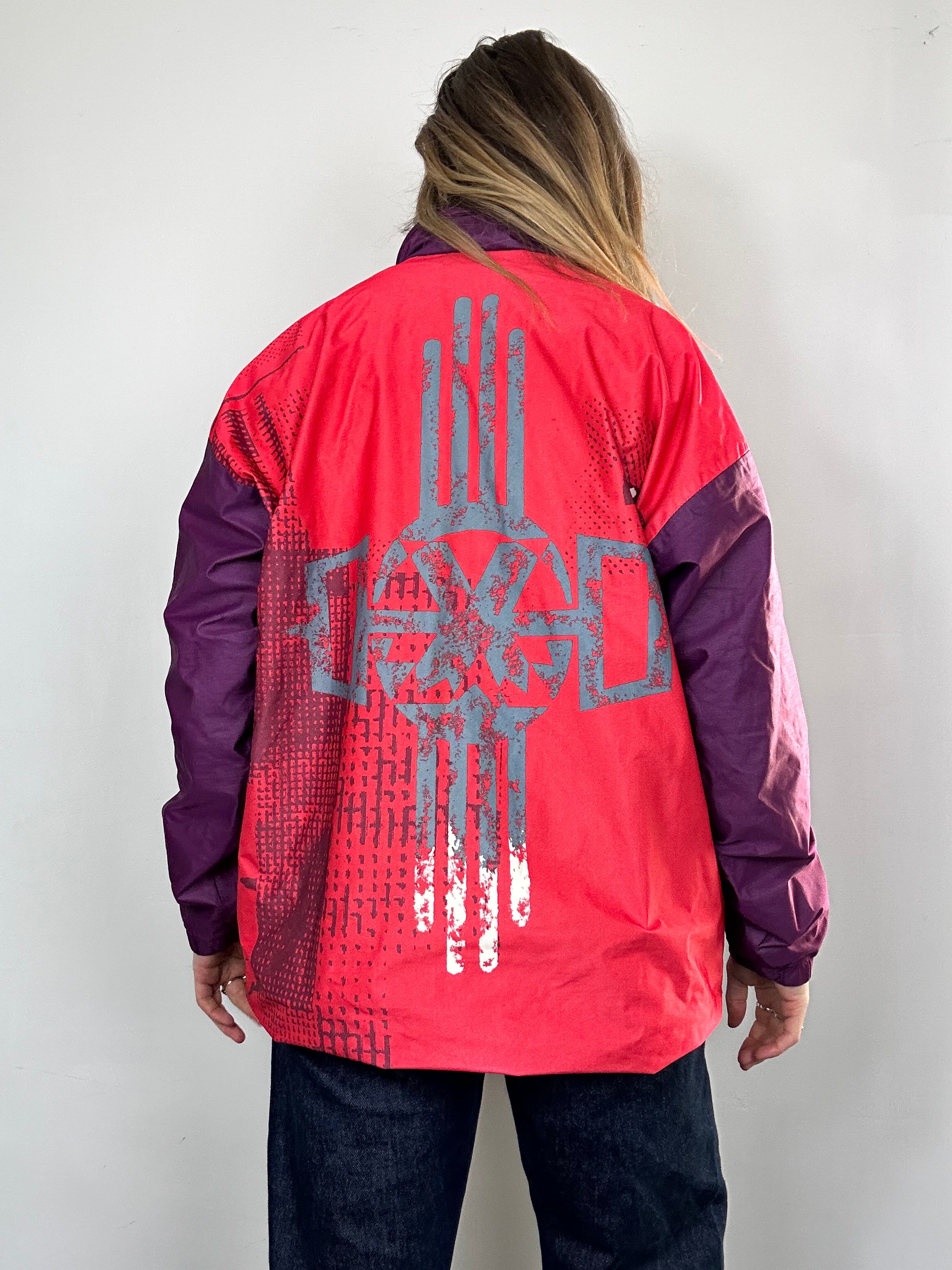 Half Zip 80's Raincoat Size M/L