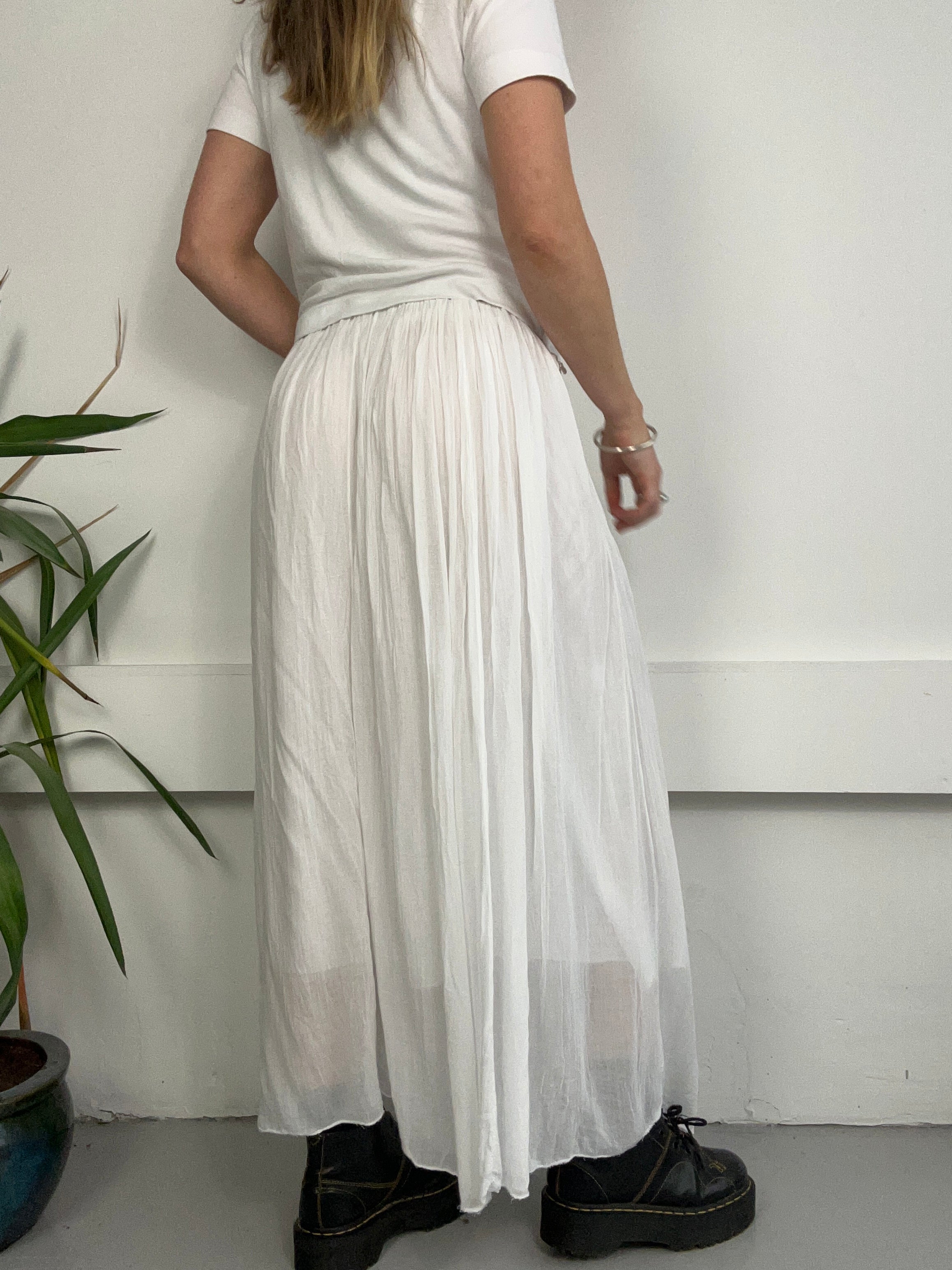 White maxi Skirt Size 10