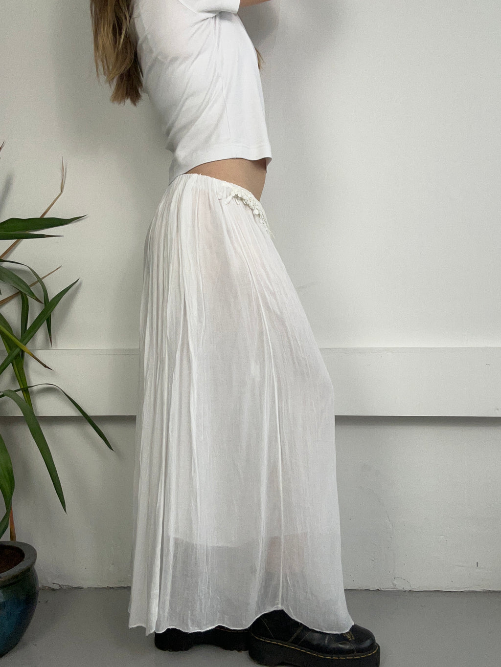 White maxi Skirt Size 10