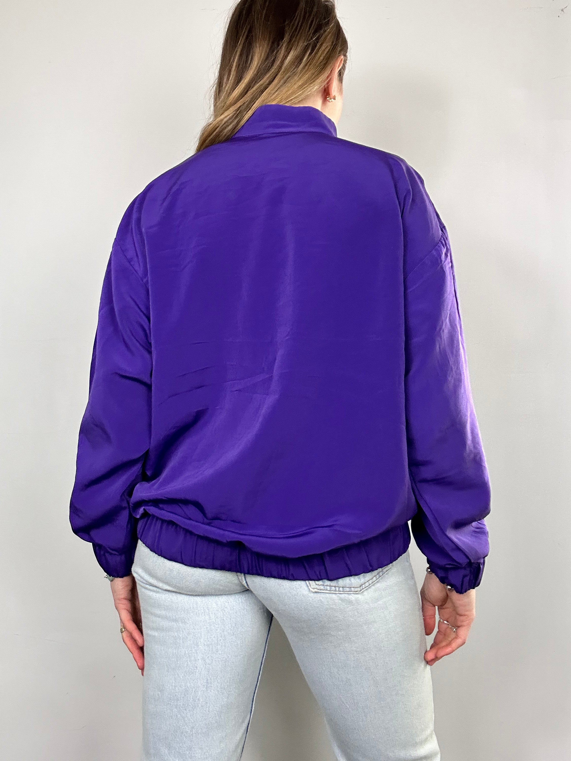 Purple Gold Bomber Jacket Size 10