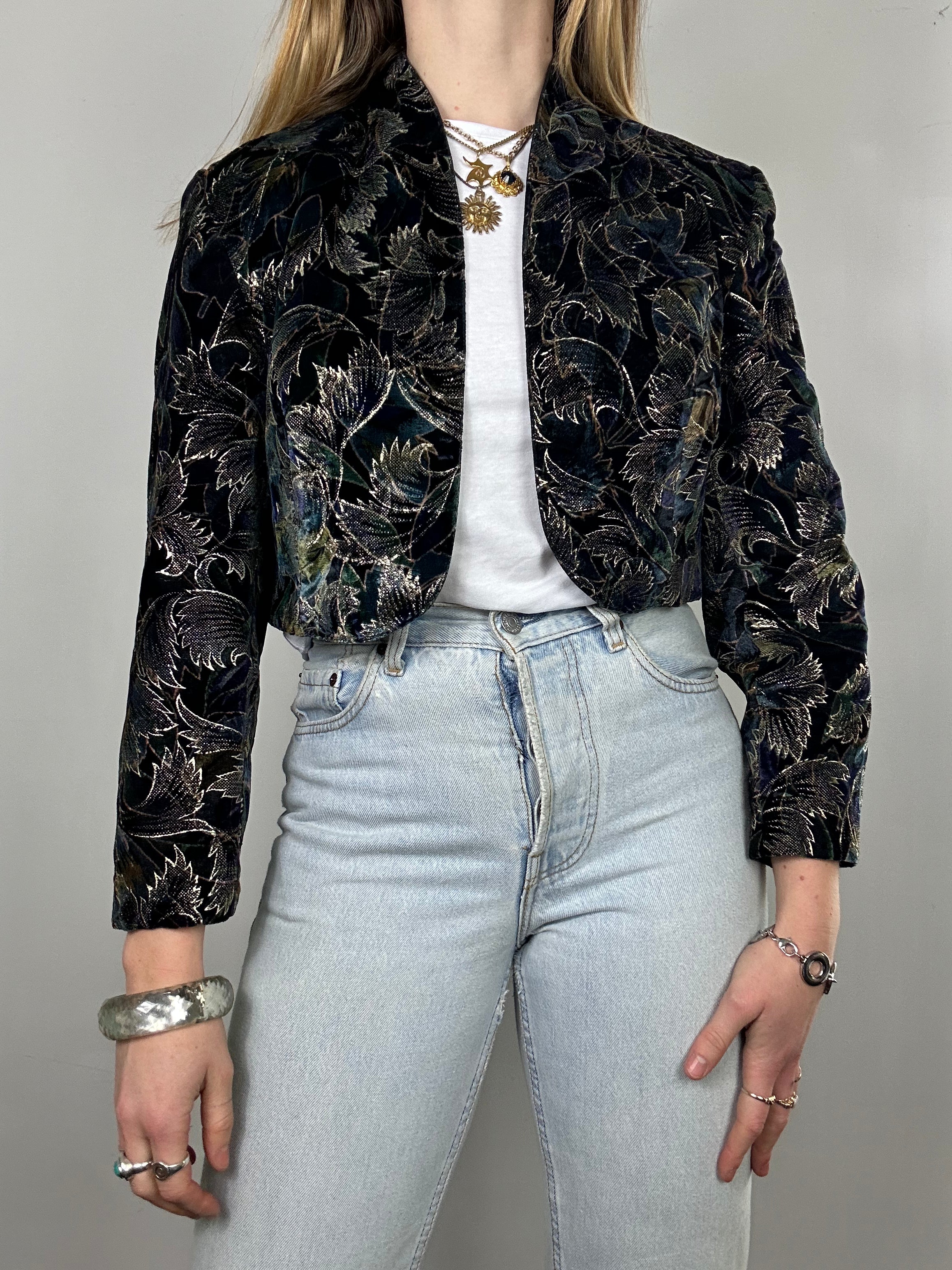 Velvet 80's Cropped Bolero Size 8