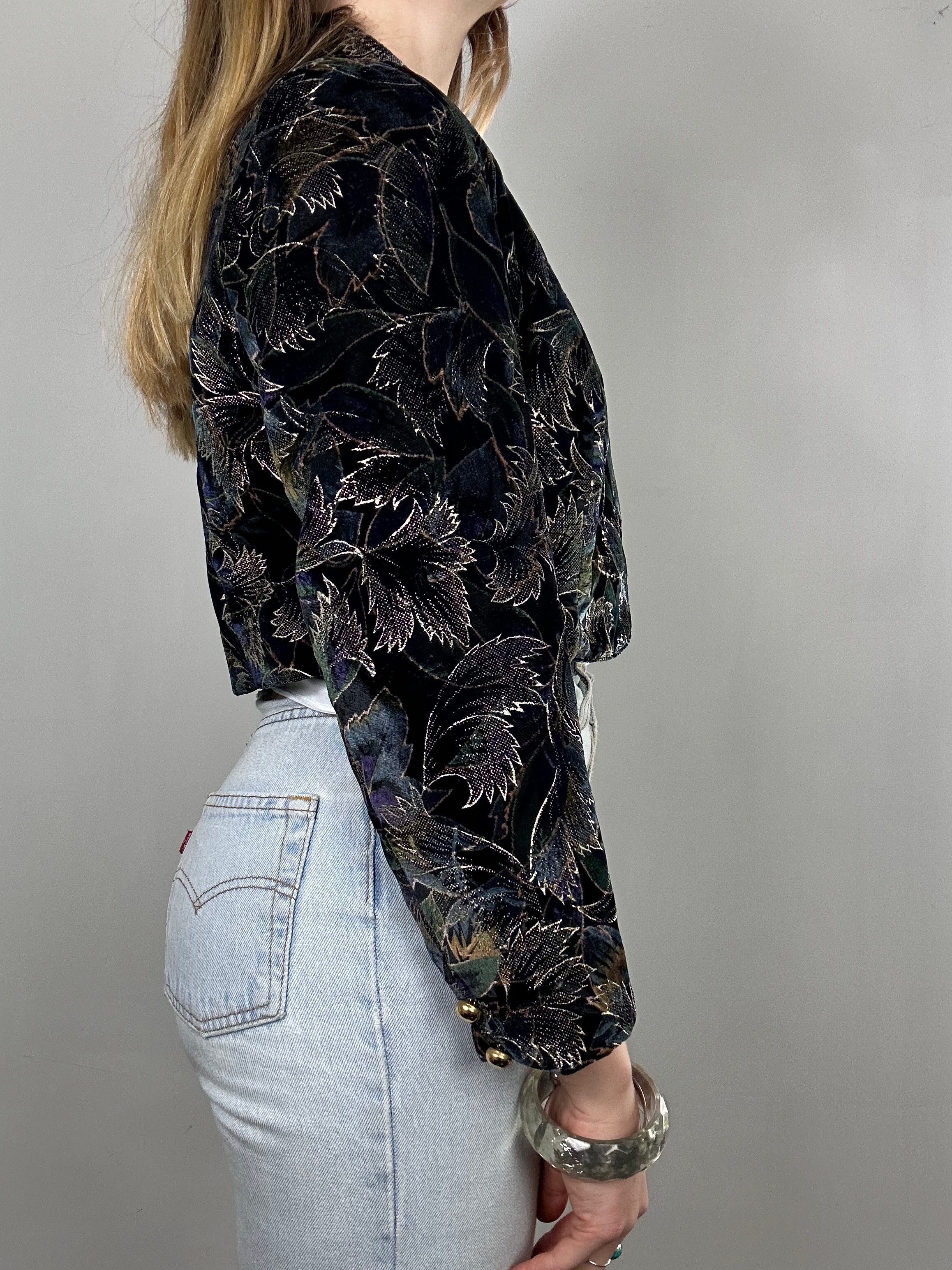 Velvet 80's Cropped Bolero Size 8