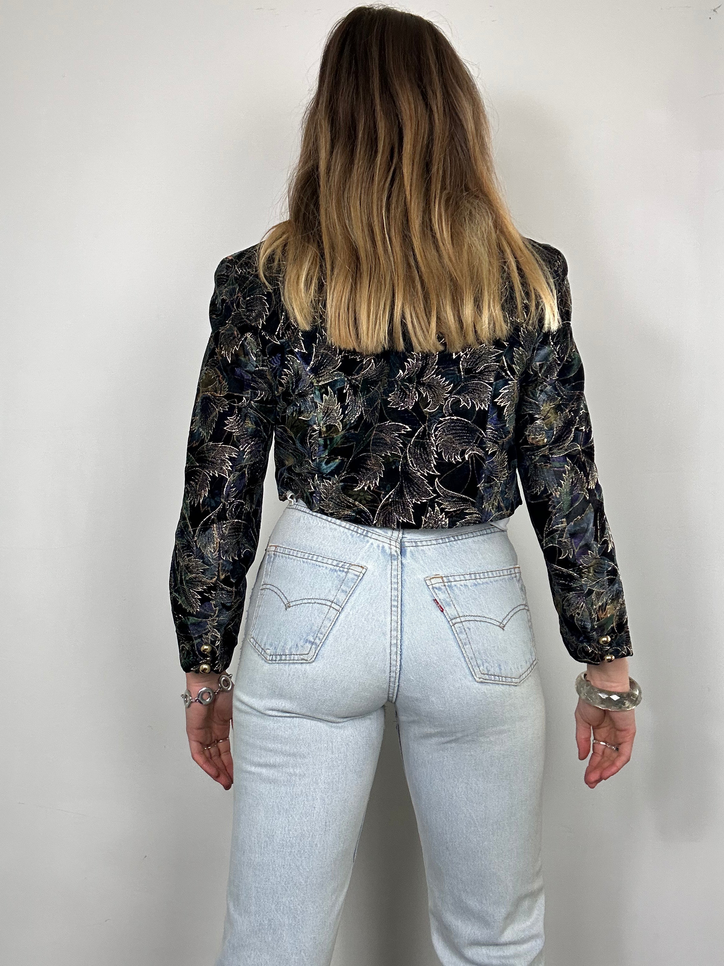 Velvet 80's Cropped Bolero Size 8