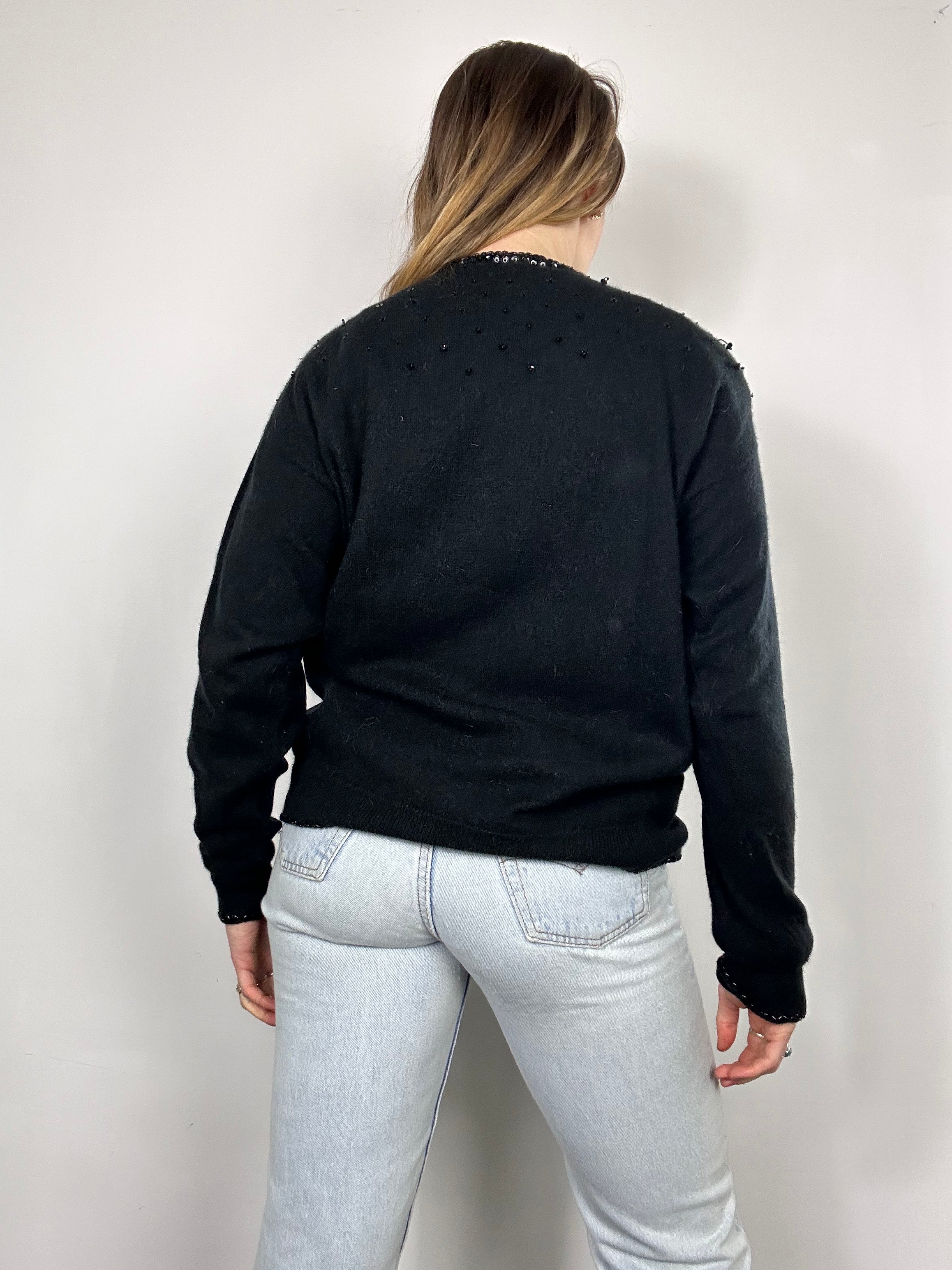 beaded Sequin 80's Cardi Size 10