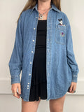 Mickey Mouse Denim Shirt Size L
